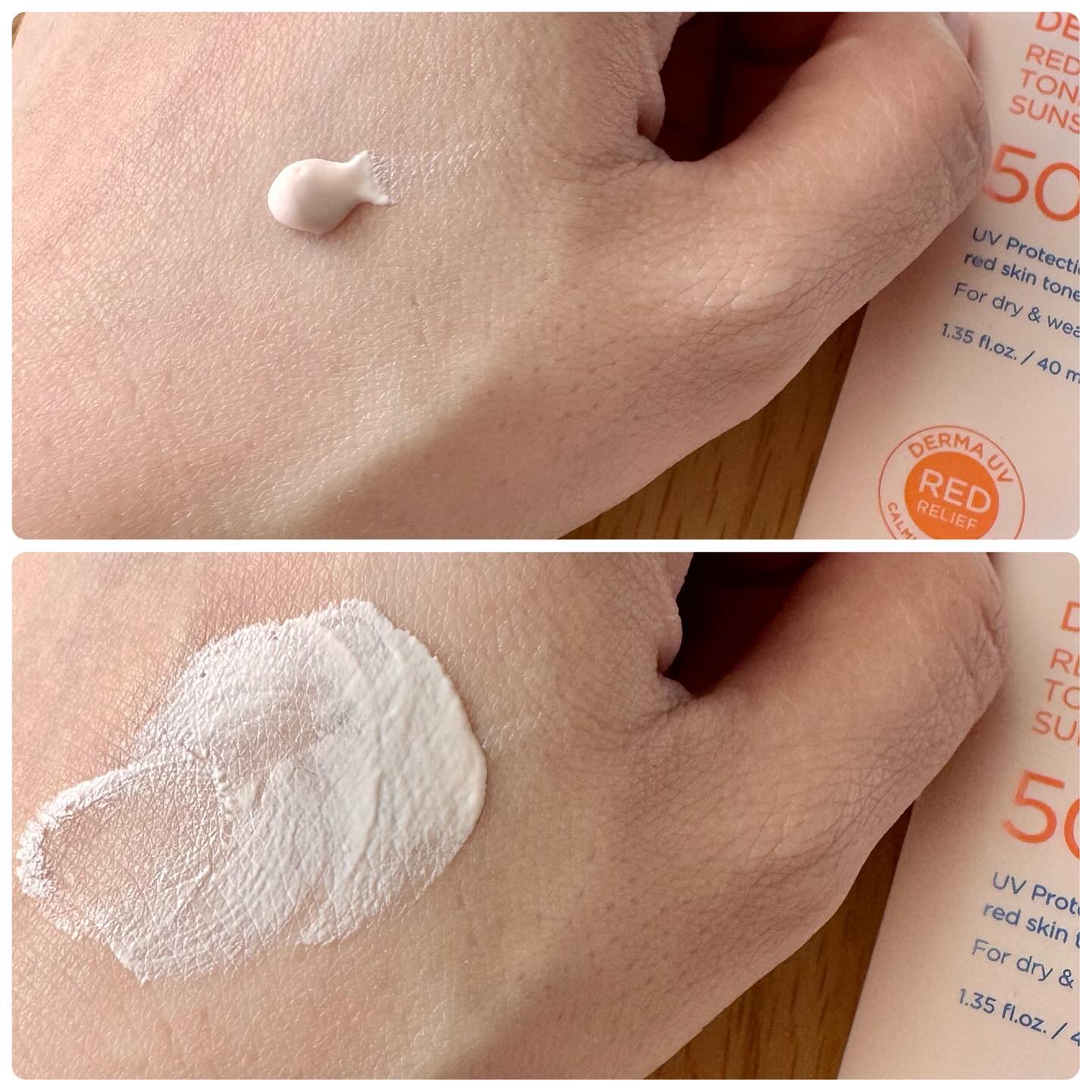 ダーマUV365 リリーフピンクトーンアップサンスクリーン/AESTURA/日焼け止めクリームを使ったクチコミ（3枚目）