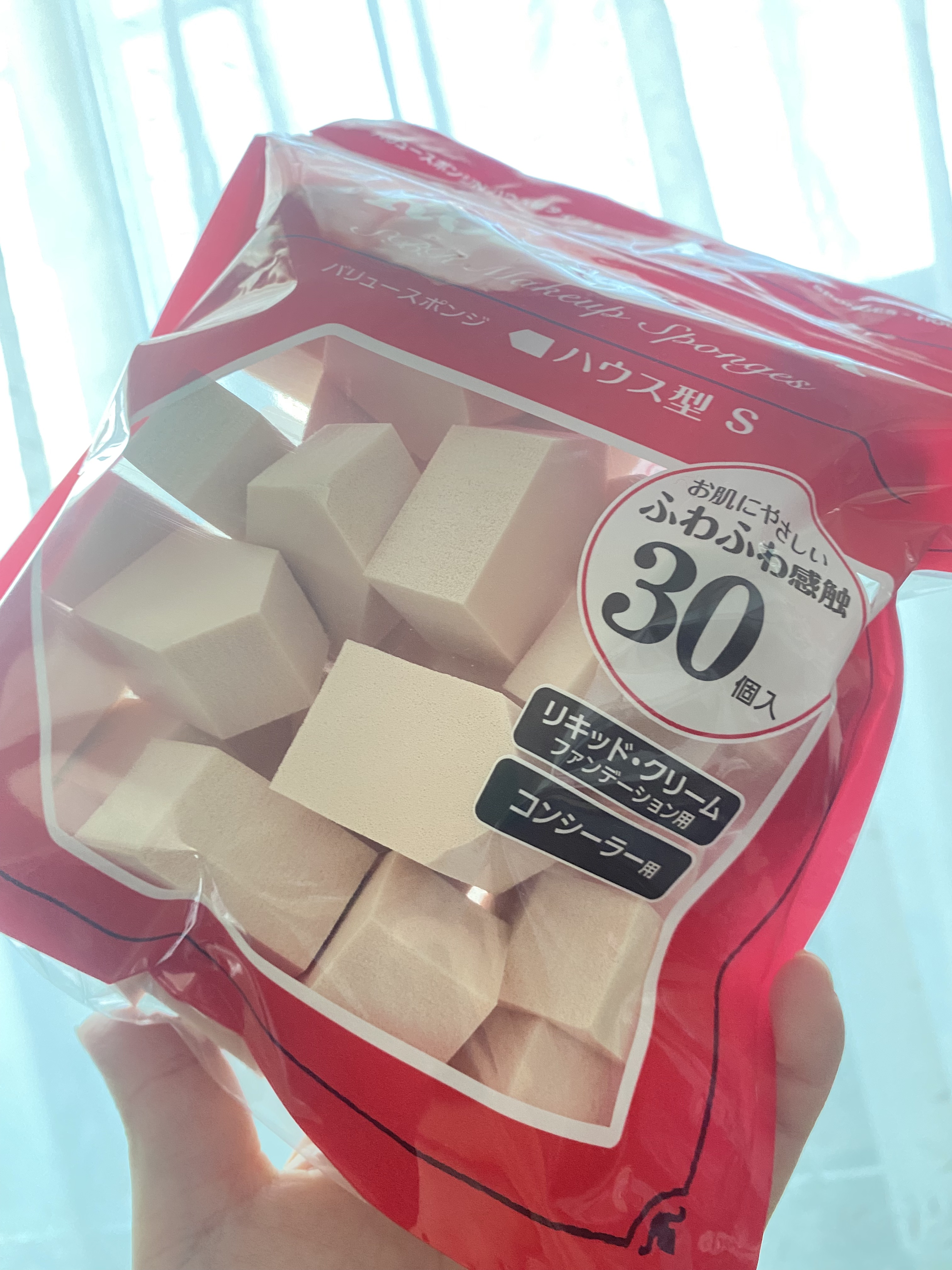 バリュースポンジN ウェッジ型タイプ 30P/ロージーローザ/パフ・スポンジを使ったクチコミ（1枚目）