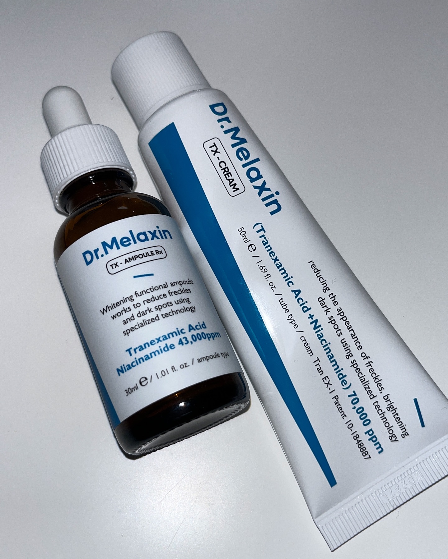 TXアンプルRX＋TXクリーム/Dr.Melaxin/スキンケアキットを使ったクチコミ（1枚目）