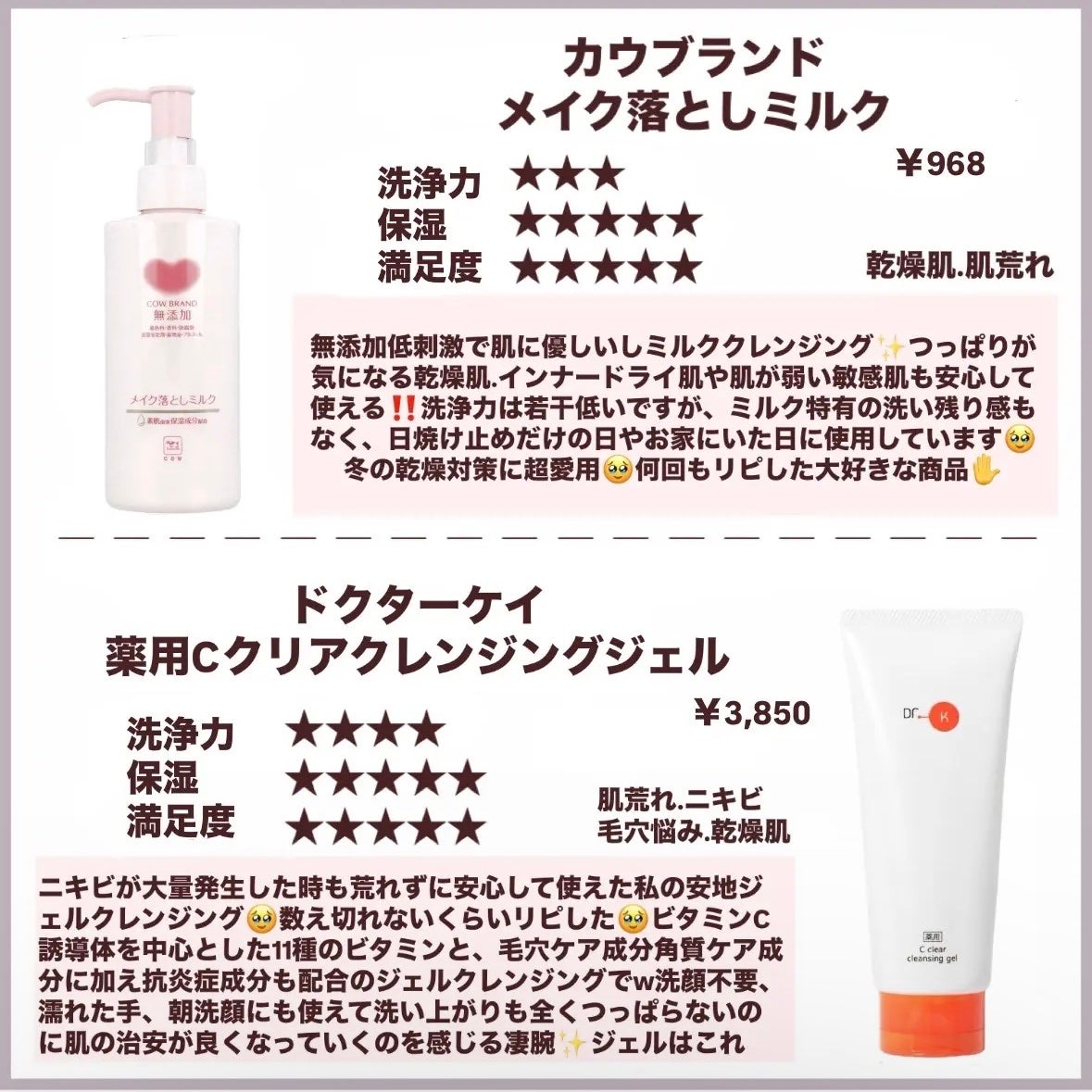 メイク落としミルク/カウブランド無添加/ミルククレンジングを使ったクチコミ(6枚目)