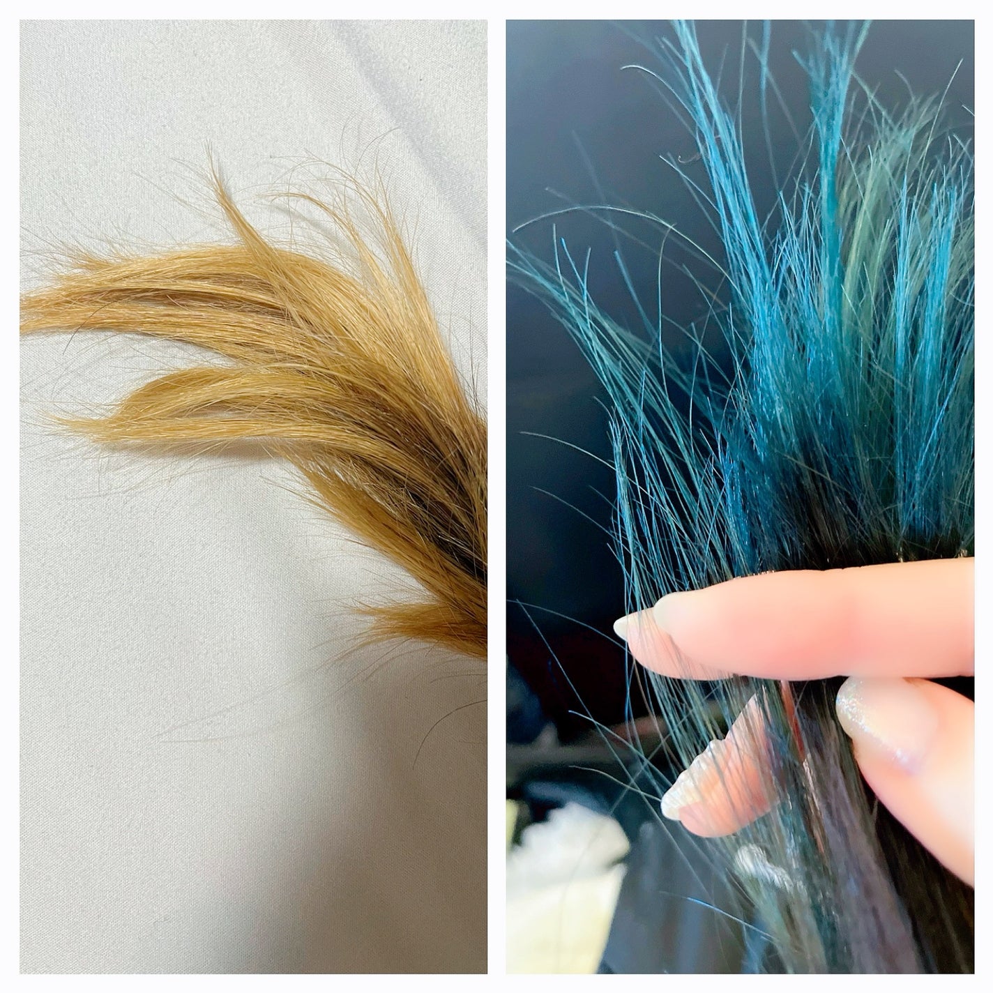 Airi on LIPS 「【Tottimo!アクアブルーディップカラー】使って、家で染め..」(3枚目)