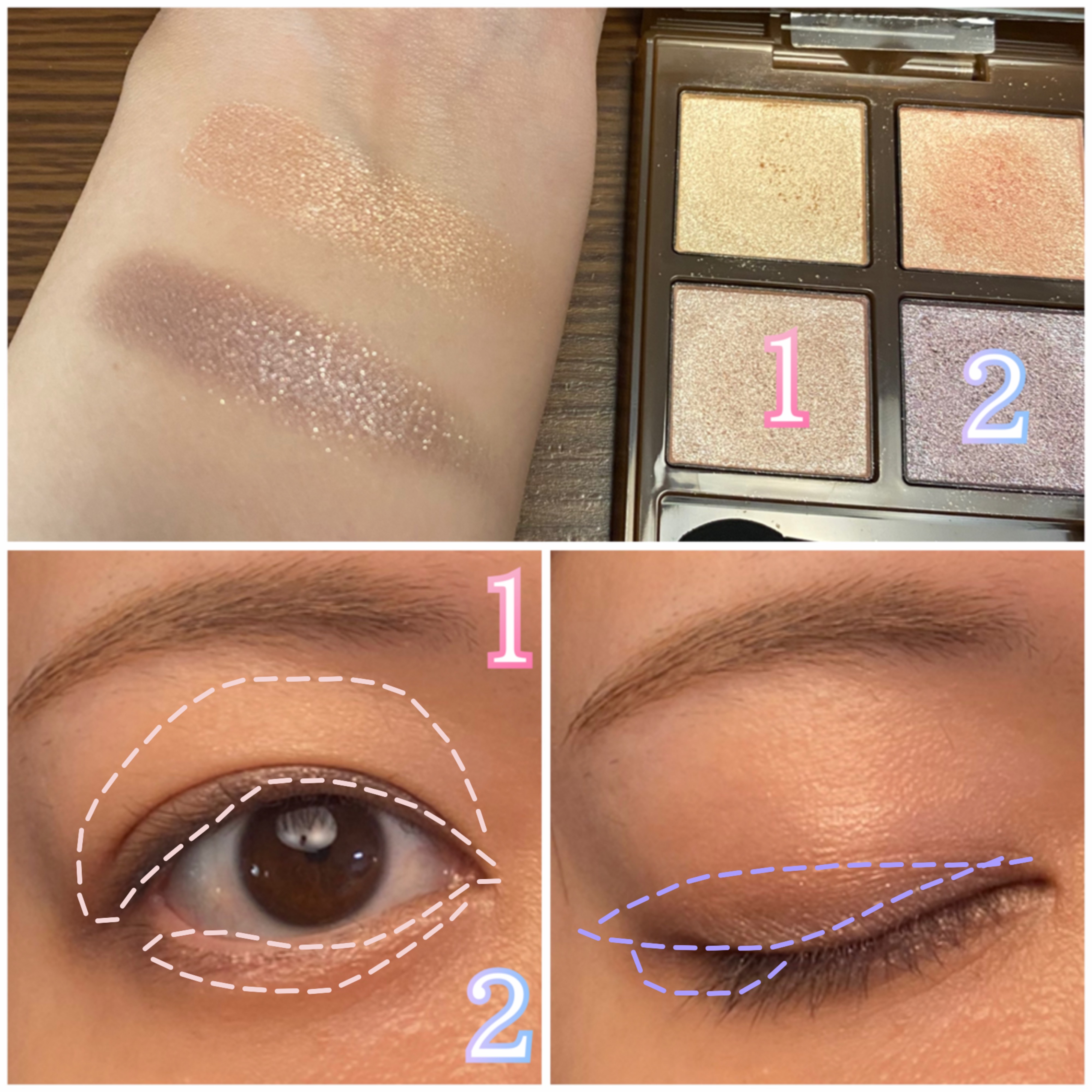 アディクション ホリデーアディクション アイシャドウ パレット + “スルー ザ グラス”/ADDICTION/アイシャドウパレットを使ったクチコミ（3枚目）