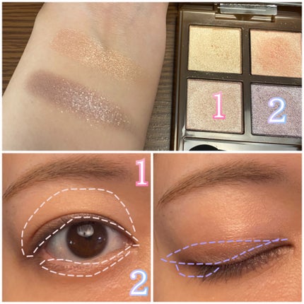 アディクション ホリデーアディクション アイシャドウ パレット + “スルー ザ グラス”/ADDICTION/アイシャドウパレットを使ったクチコミ(3枚目)