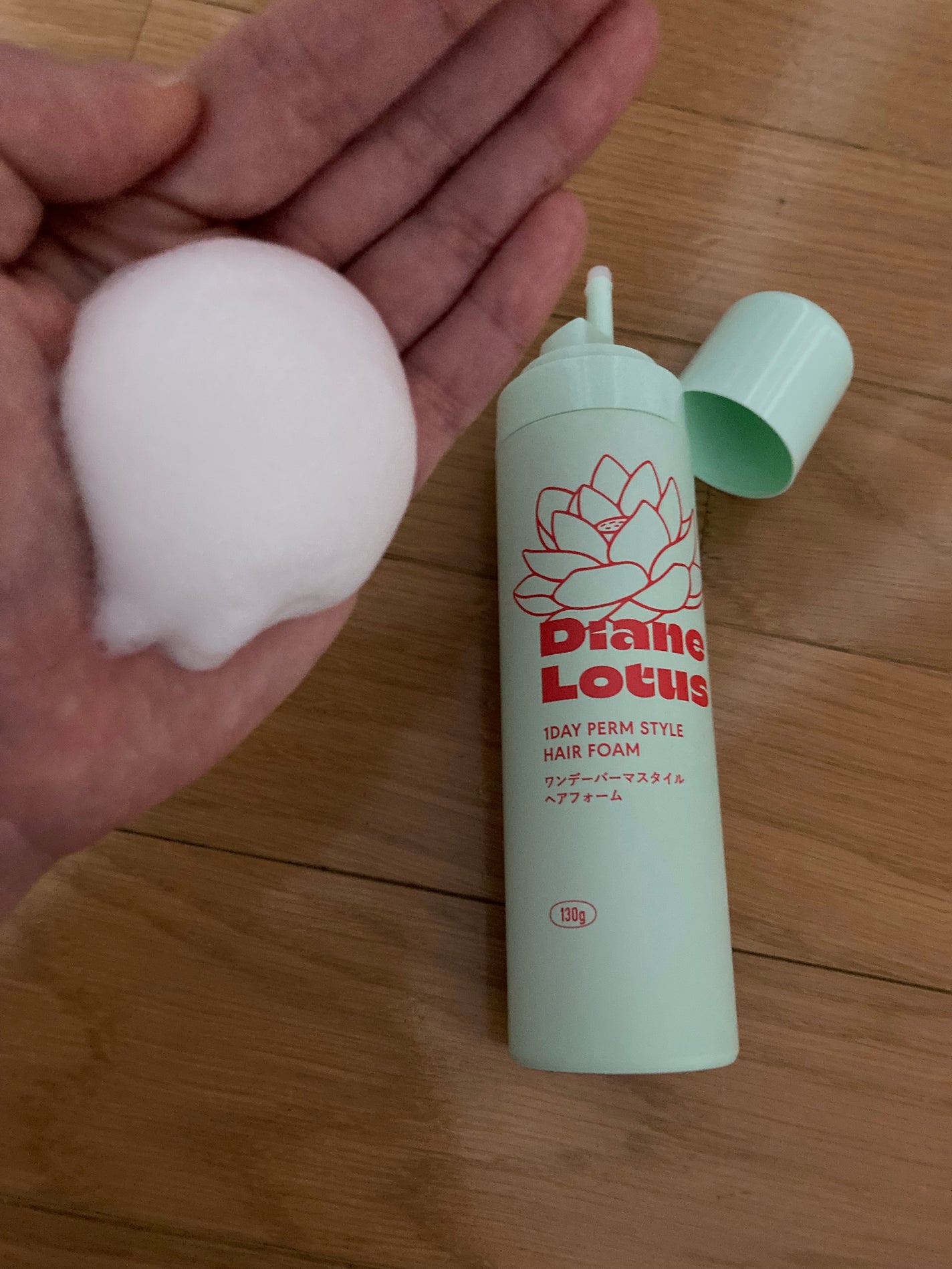 ロータス ワンデーパーマスタイル ヘアフォーム ティー&シトラスの香り/ダイアン/その他スタイリングを使ったクチコミ(2枚目)