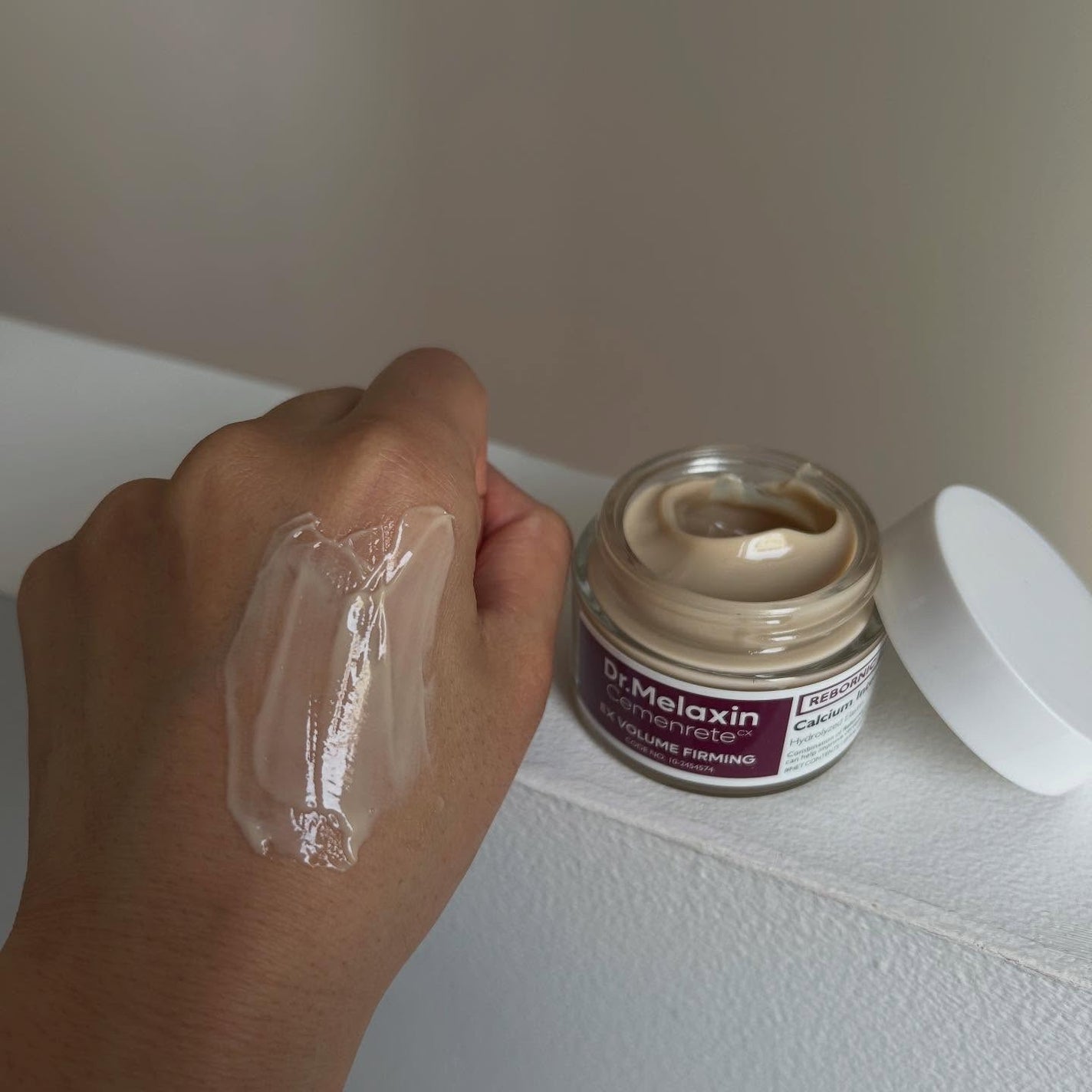 Cemenrete Calcium Intense Cream/Dr.Melaxin/フェイスクリームを使ったクチコミ(4枚目)