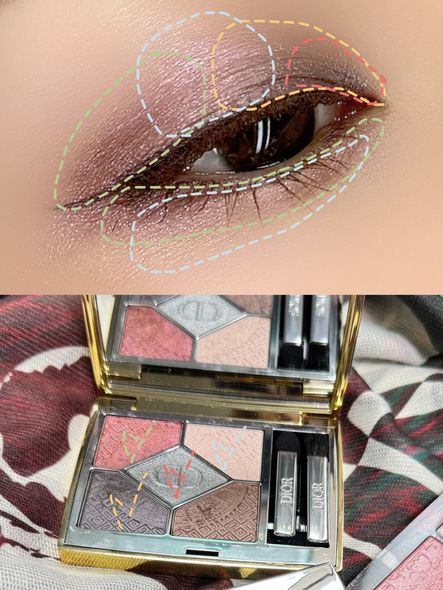 ディオール バックステージ フェイス グロウ パレット/Dior/ハイライトを使ったクチコミ(4枚目)