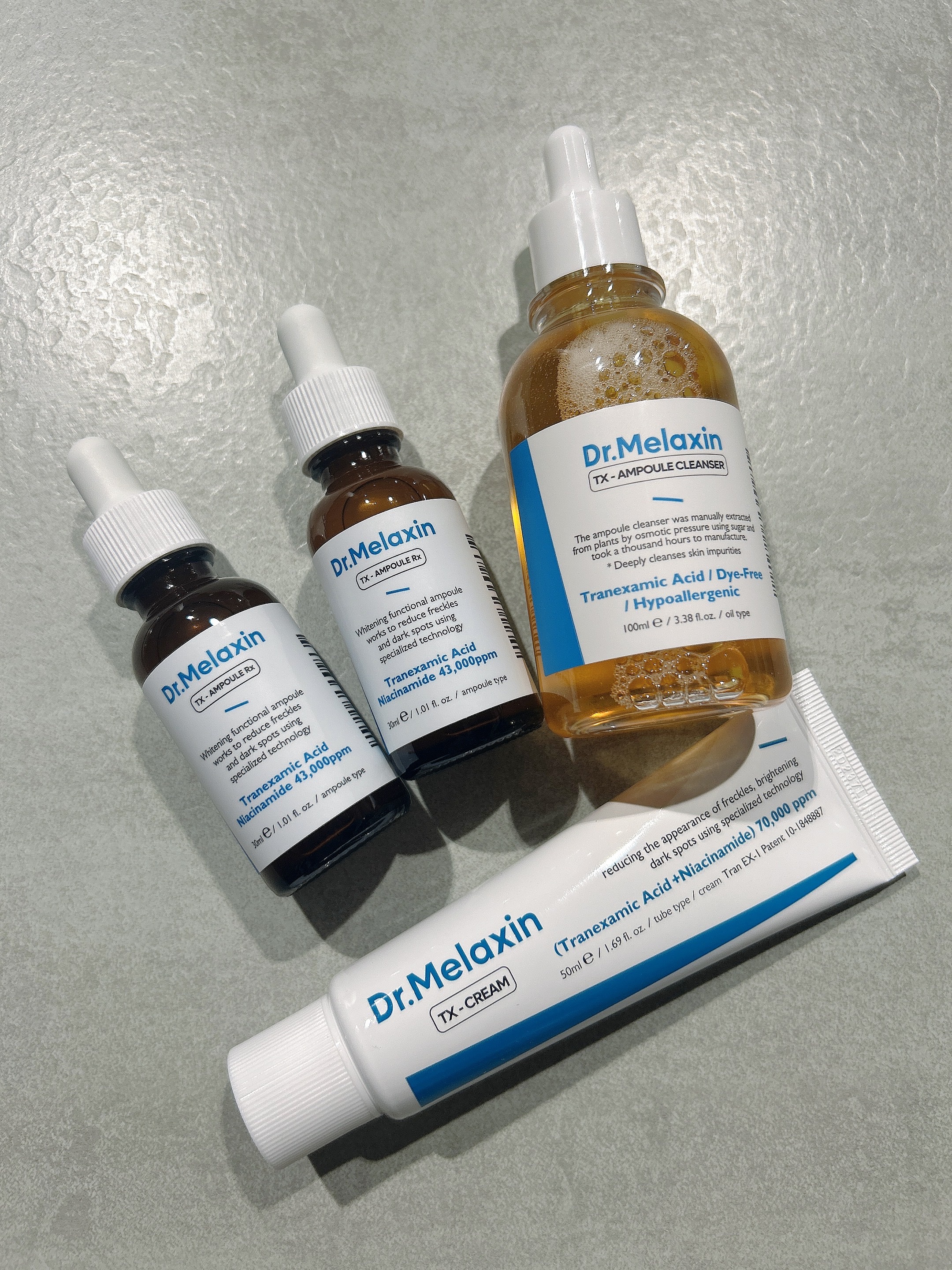 TXアンプルRX＋TXクリーム/Dr.Melaxin/スキンケアキットを使ったクチコミ（1枚目）