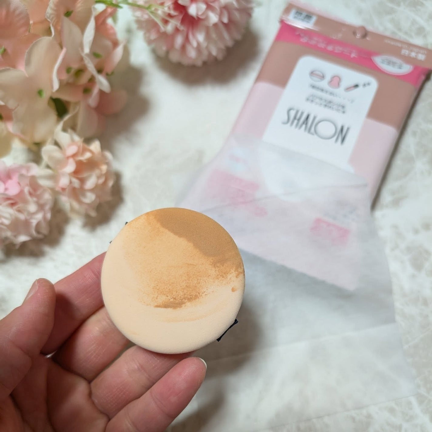 シャロン パフを洗う代わりにふき取るシート/シャロン/その他化粧小物を使ったクチコミ(4枚目)