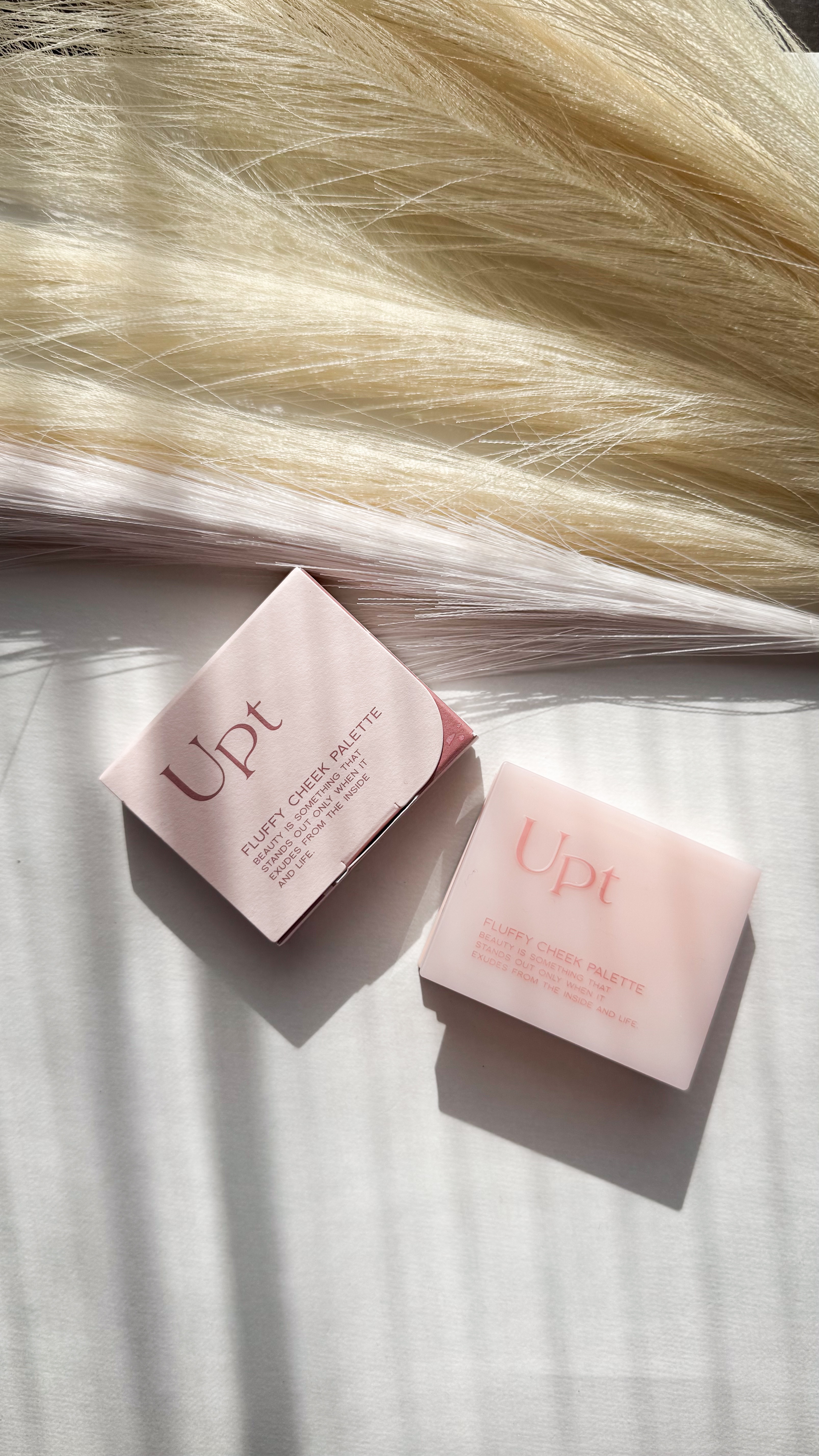 Upt FLUFFY CHEEK PALETTE  01 calm beach（カームビーチ）/Upt/パウダーチークを使ったクチコミ（2枚目）