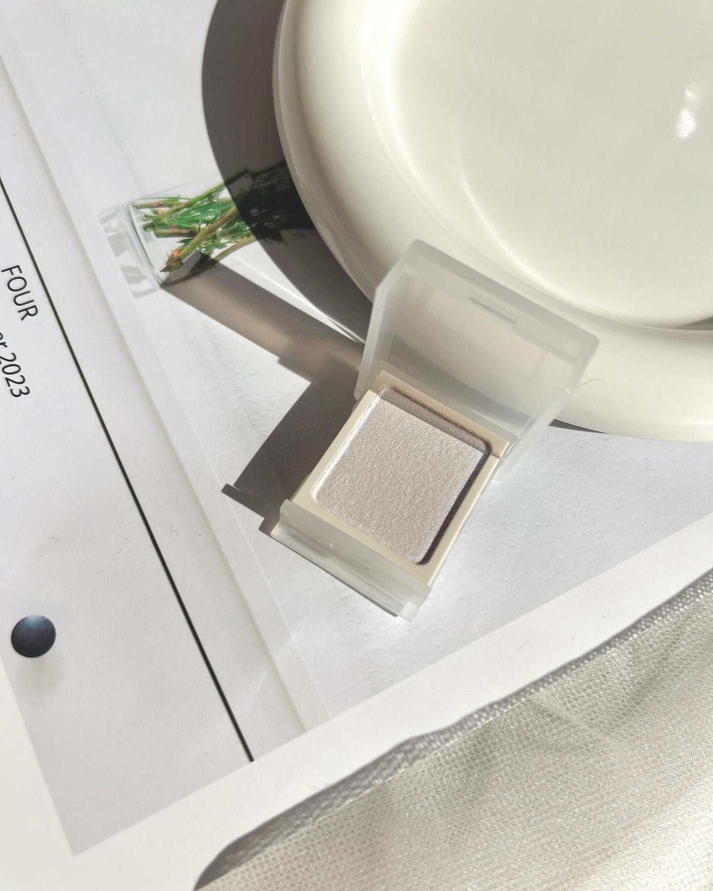 すもも on LIPS 「ブルベ夏🪞におすすめの無印良品のアイカラー🪄︎︎✨️細いラメが..」(3枚目)