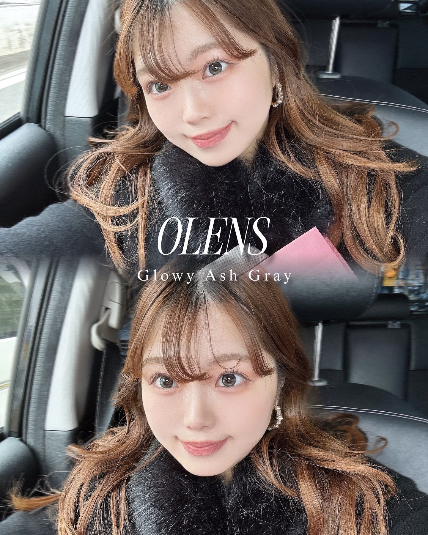 Eyelighter Glowy 1Month アッシュグレー/OLENS/カラーコンタクトレンズを使ったクチコミ（1枚目）