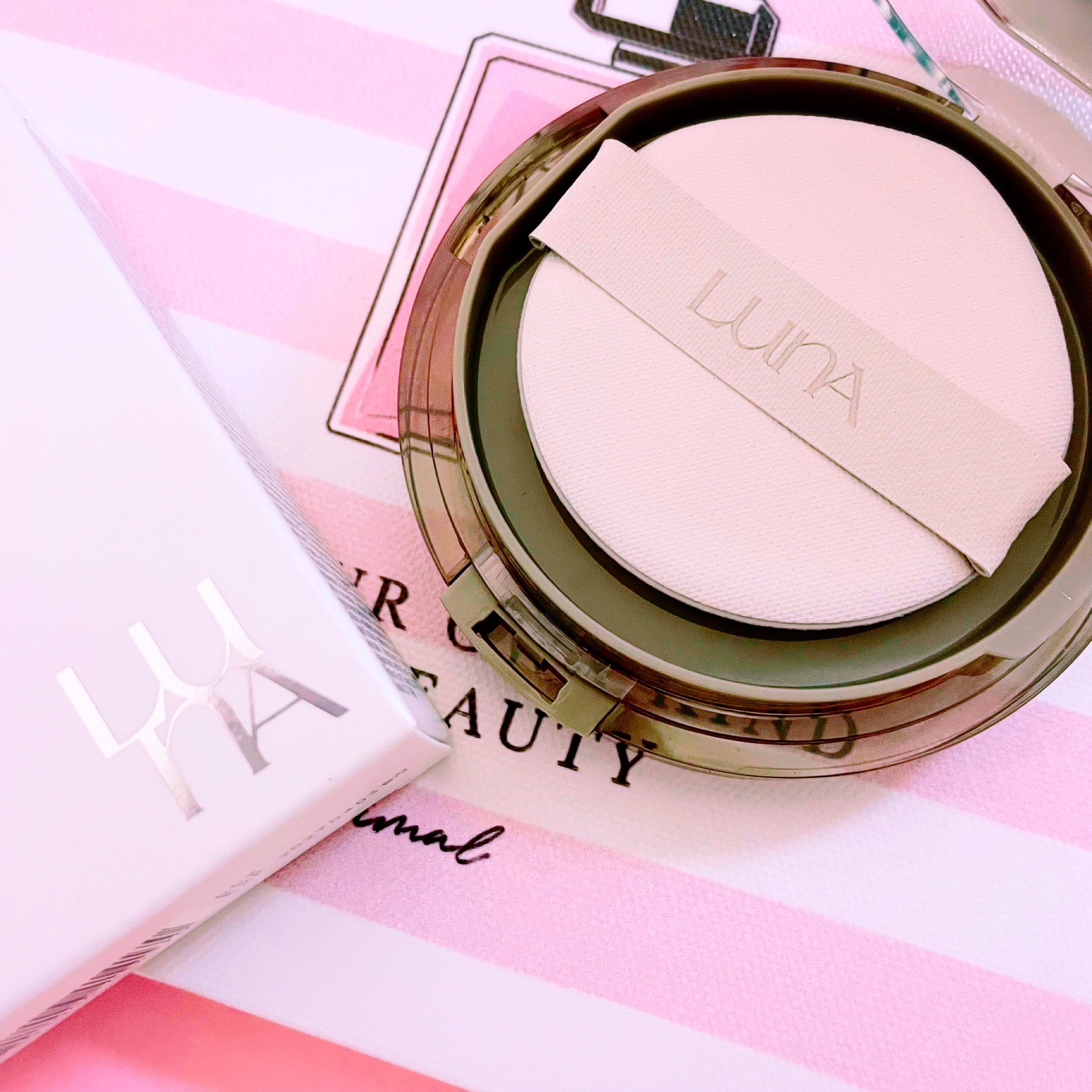 ブラーカバークッション/LUNA/クッションファンデーションを使ったクチコミ（3枚目）