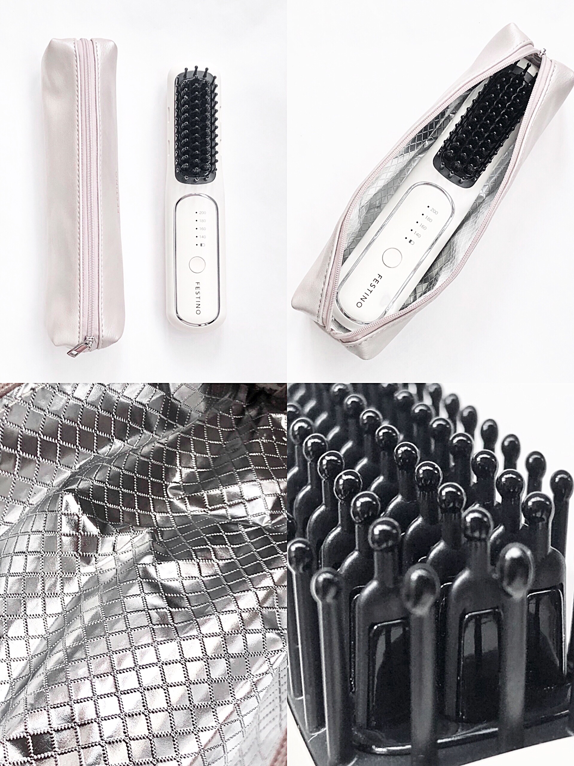 充電式 スタイリング ヒーターブラシ SMHB-049-WH / FESTINO | LIPS