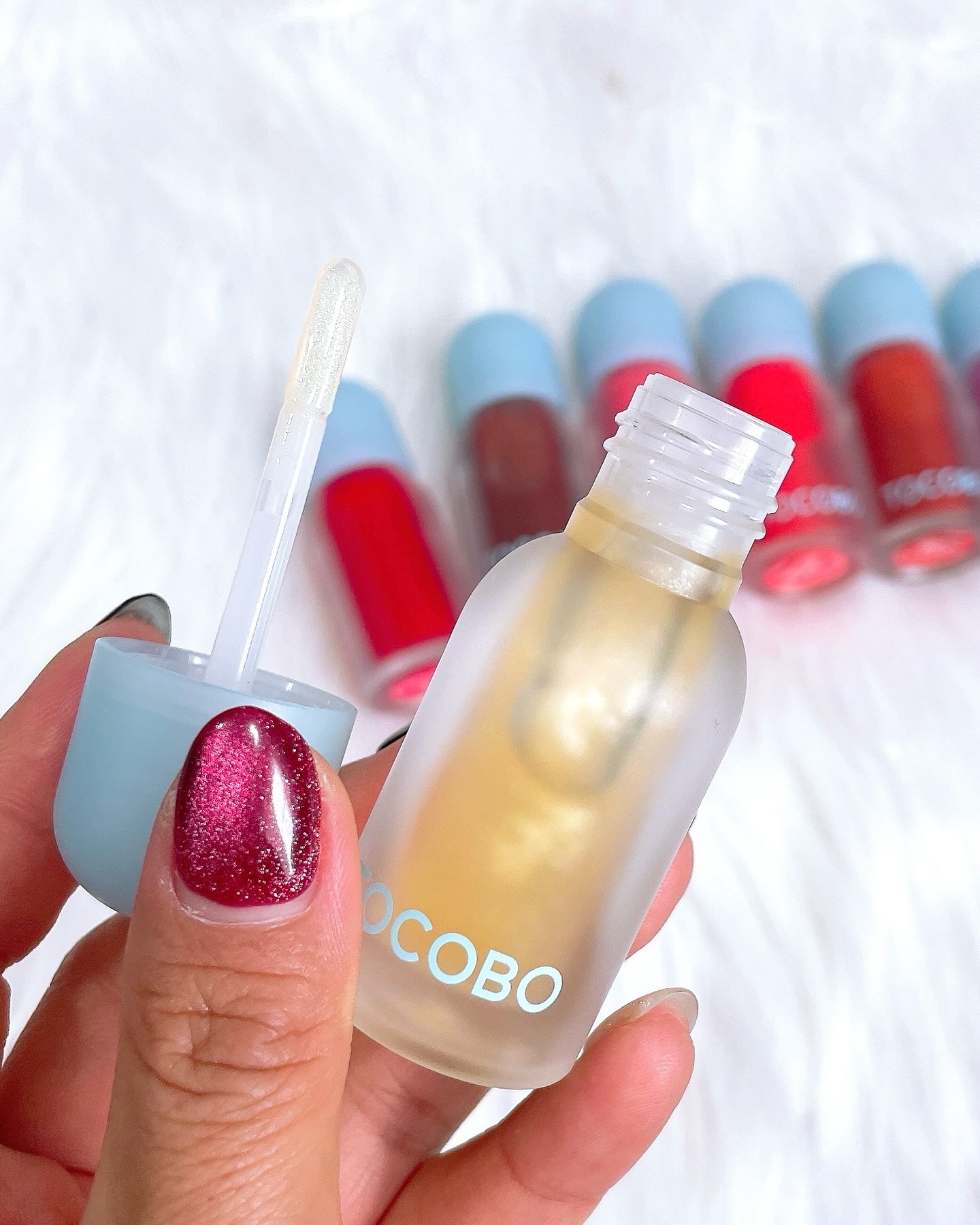 ジューシーベリープランピングリップオイル/TOCOBO/リップグロスを使ったクチコミ（2枚目）