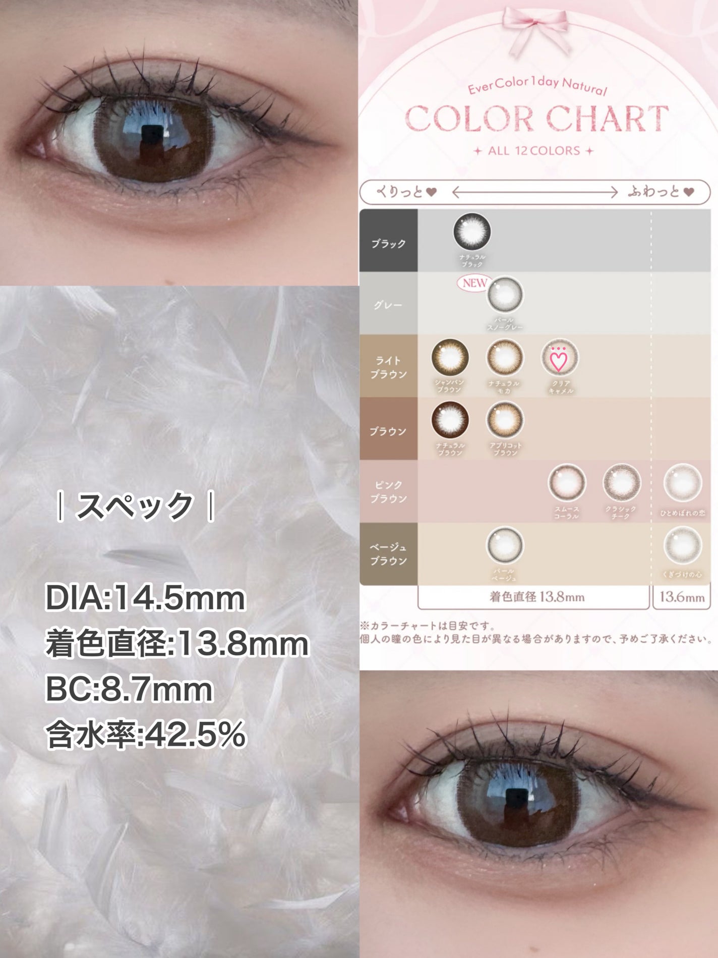 エバーカラーワンデー ナチュラル/エバーカラー/ワンデー(1DAY)カラコンを使ったクチコミ(2枚目)