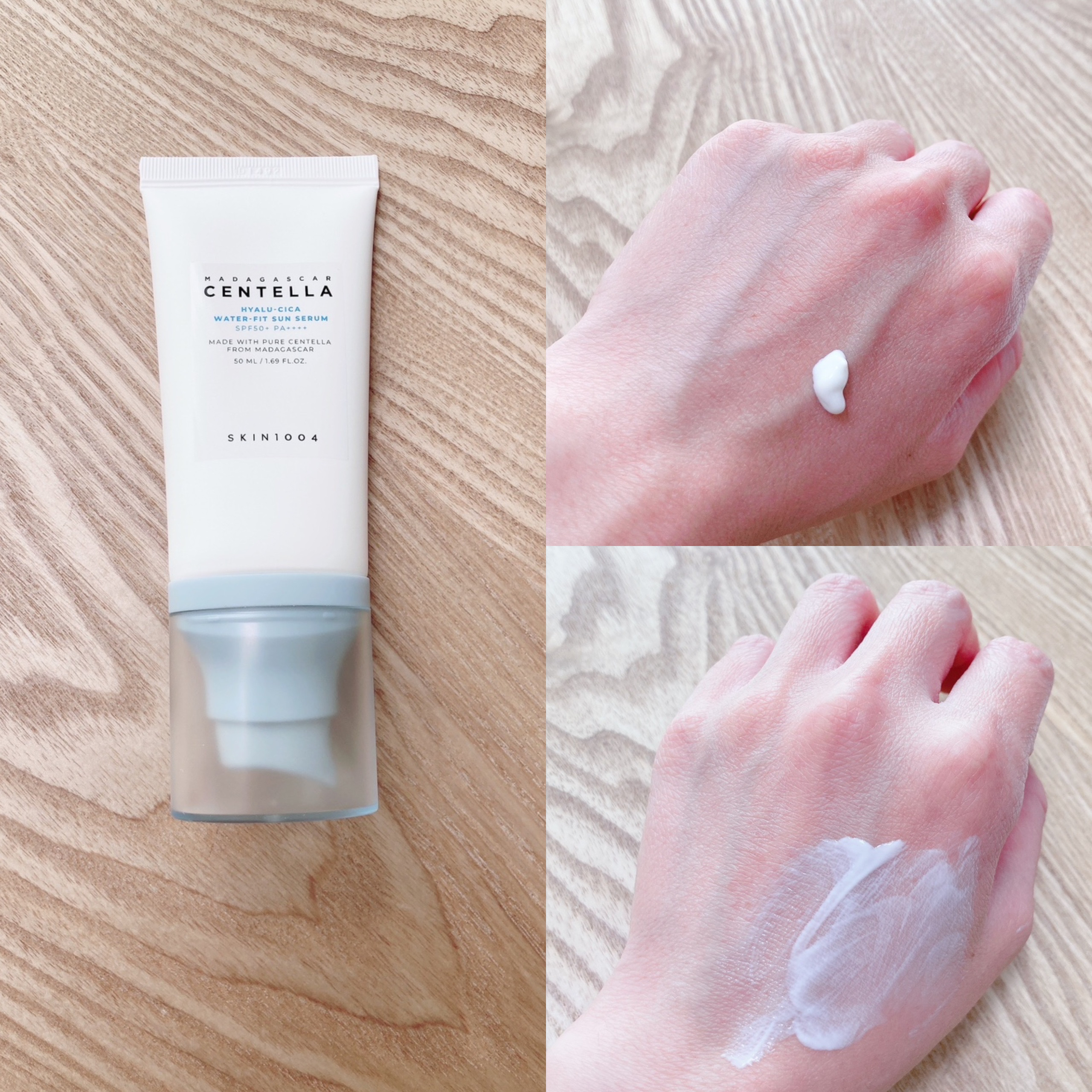 ヒアルーシカ ウォーターフィット サンセラム/SKIN1004/日焼け止めローションを使ったクチコミ（1枚目）