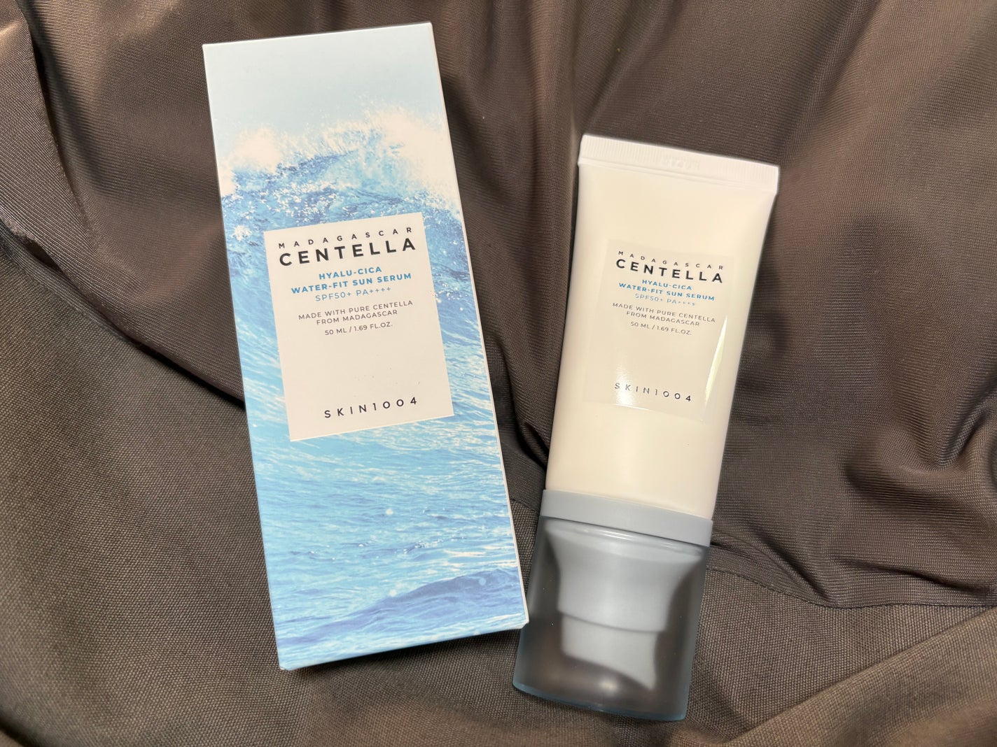 ヒアルーシカ ウォーターフィット サンセラム/SKIN1004/日焼け止めローションを使ったクチコミ(2枚目)