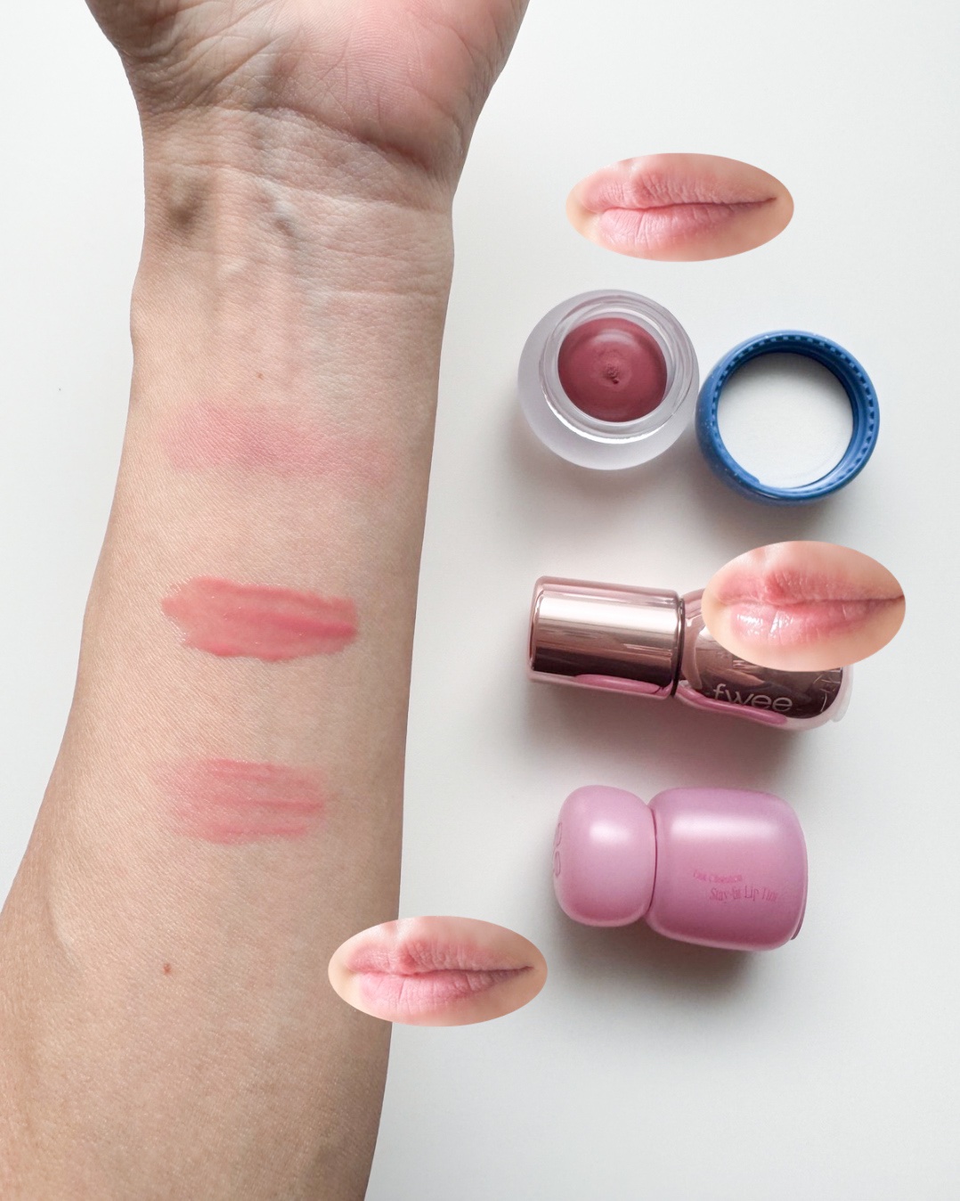 フィー ピンクオブセッションステイフィットティント/fwee/リップティントを使ったクチコミ（3枚目）