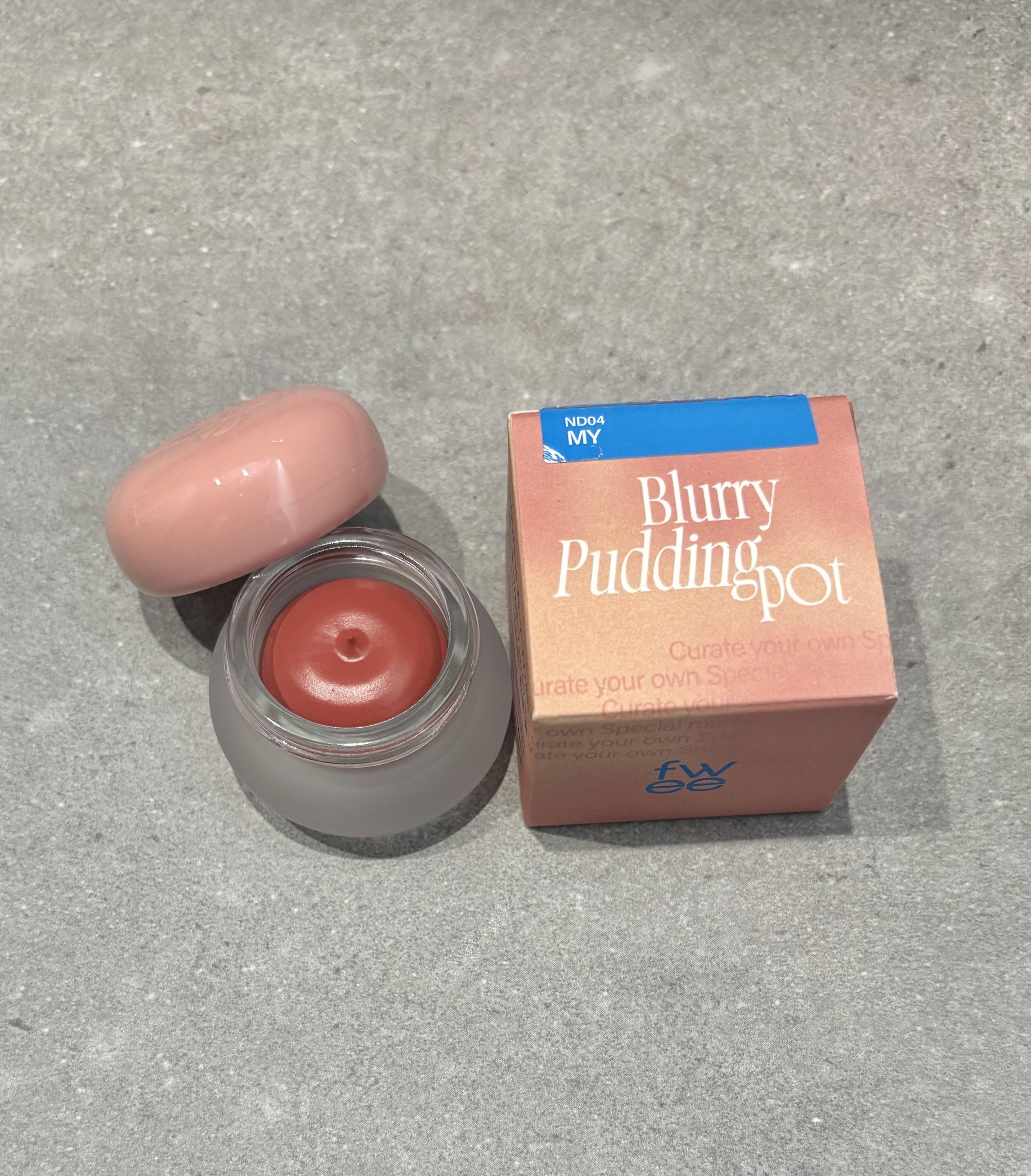 リップアンドチーク ブラーリープリンポット ND04 マイ/fwee/口紅を使ったクチコミ（2枚目）