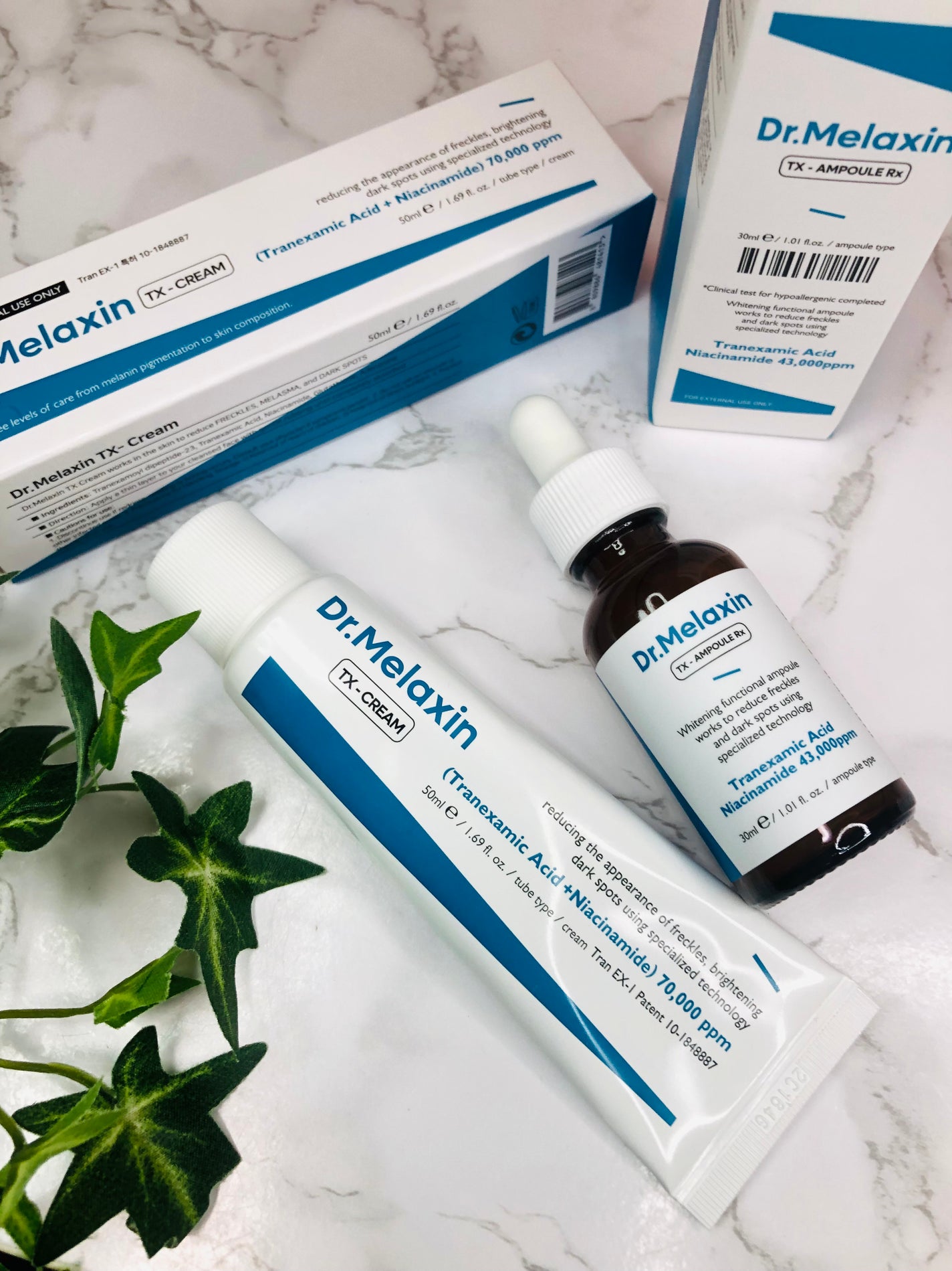 TXアンプルRX+TXクリーム/Dr.Melaxin/スキンケアキットを使ったクチコミ(1枚目)