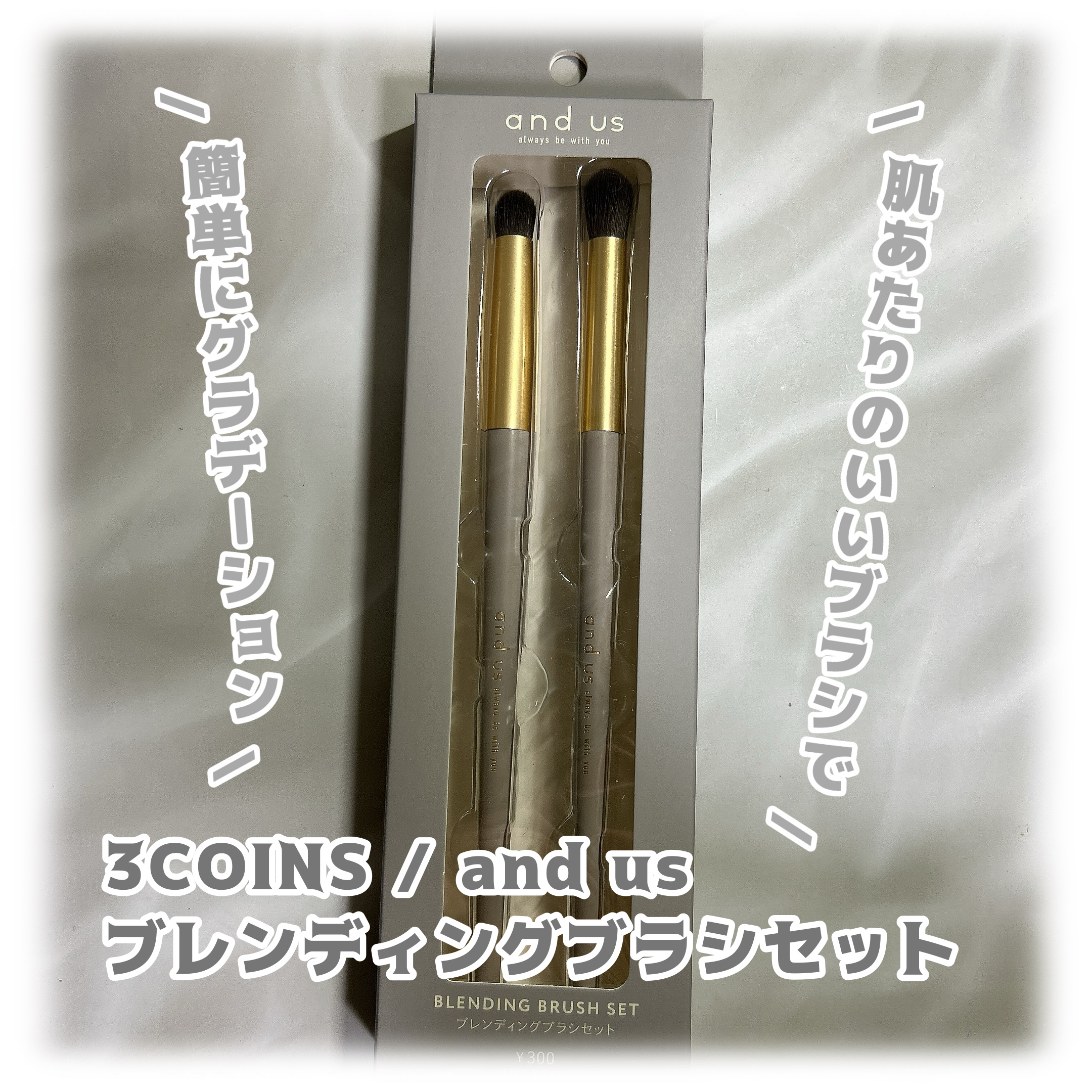 AUSブレンディングブラシセット/3COINS/その他を使ったクチコミ（1枚目）