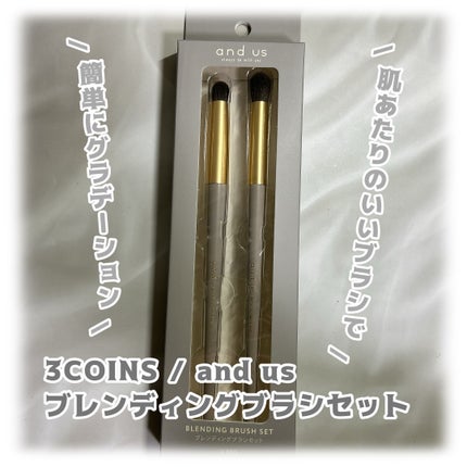 AUSブレンディングブラシセット/3COINS/その他を使ったクチコミ(1枚目)