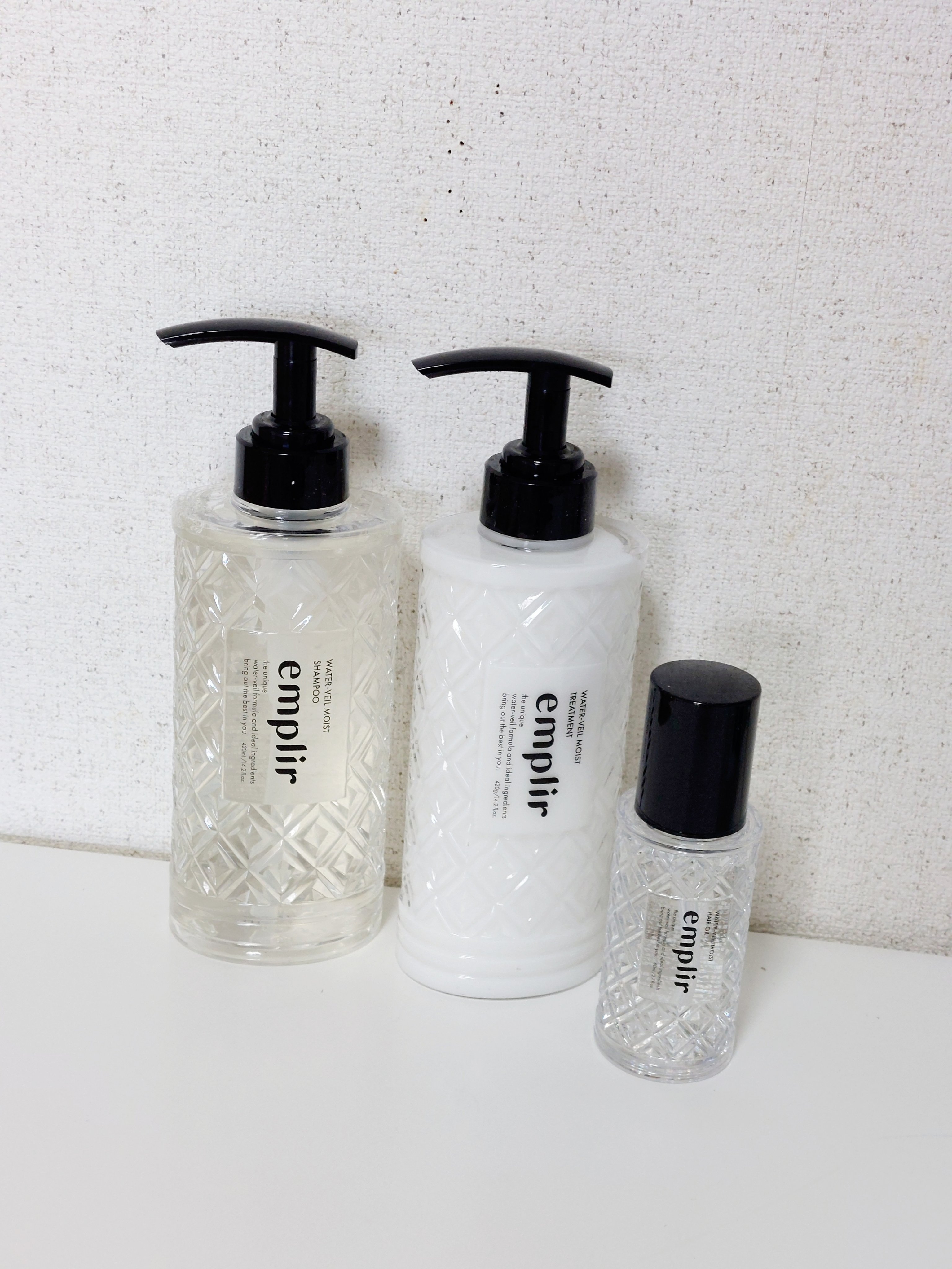 ウォーターベール　モイストヘアオイル/emplir/ヘアオイルを使ったクチコミ（1枚目）