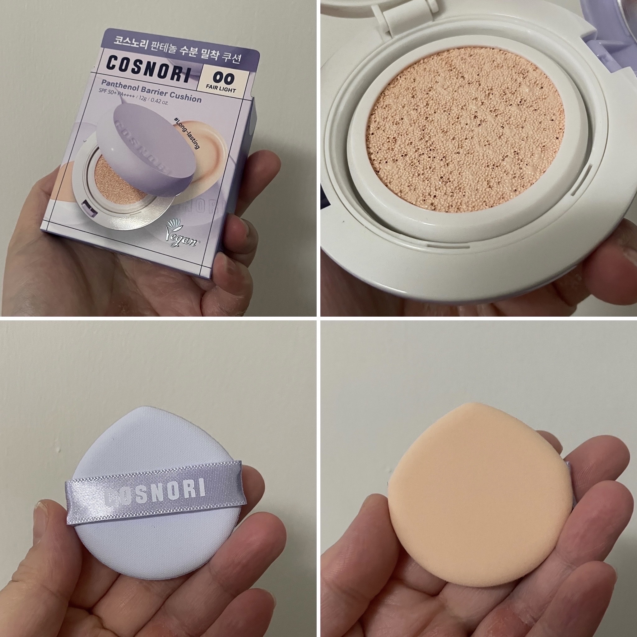 パンテノールバリアクッション/COSNORI/クッションファンデーションを使ったクチコミ（2枚目）