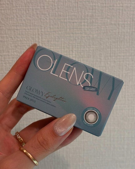 Glowy 1day アッシュグレー/OLENS/ワンデー(1DAY)カラコンの画像