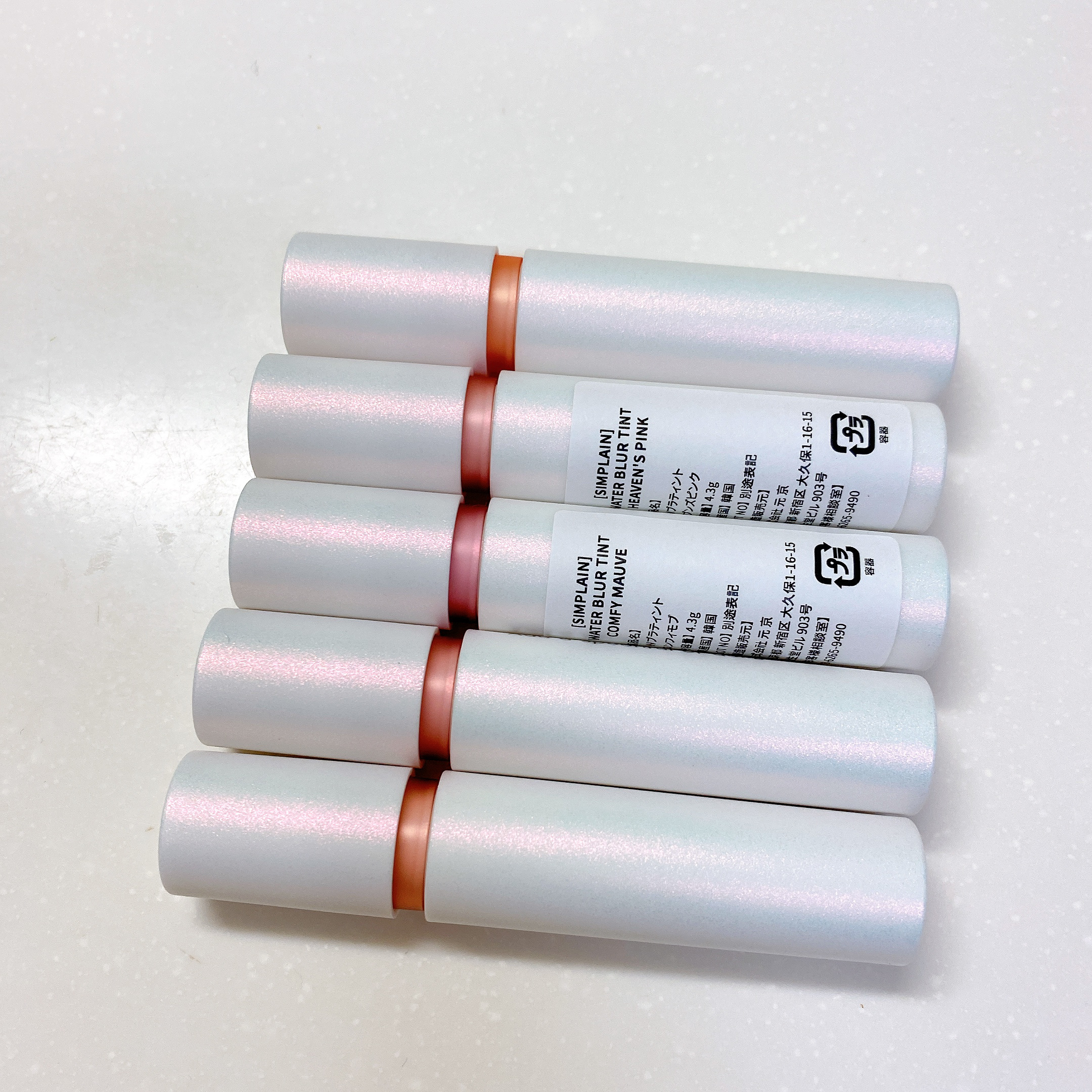 シンプレイン ウォーターブラーティント/Sim;plain/リップティントを使ったクチコミ（3枚目）