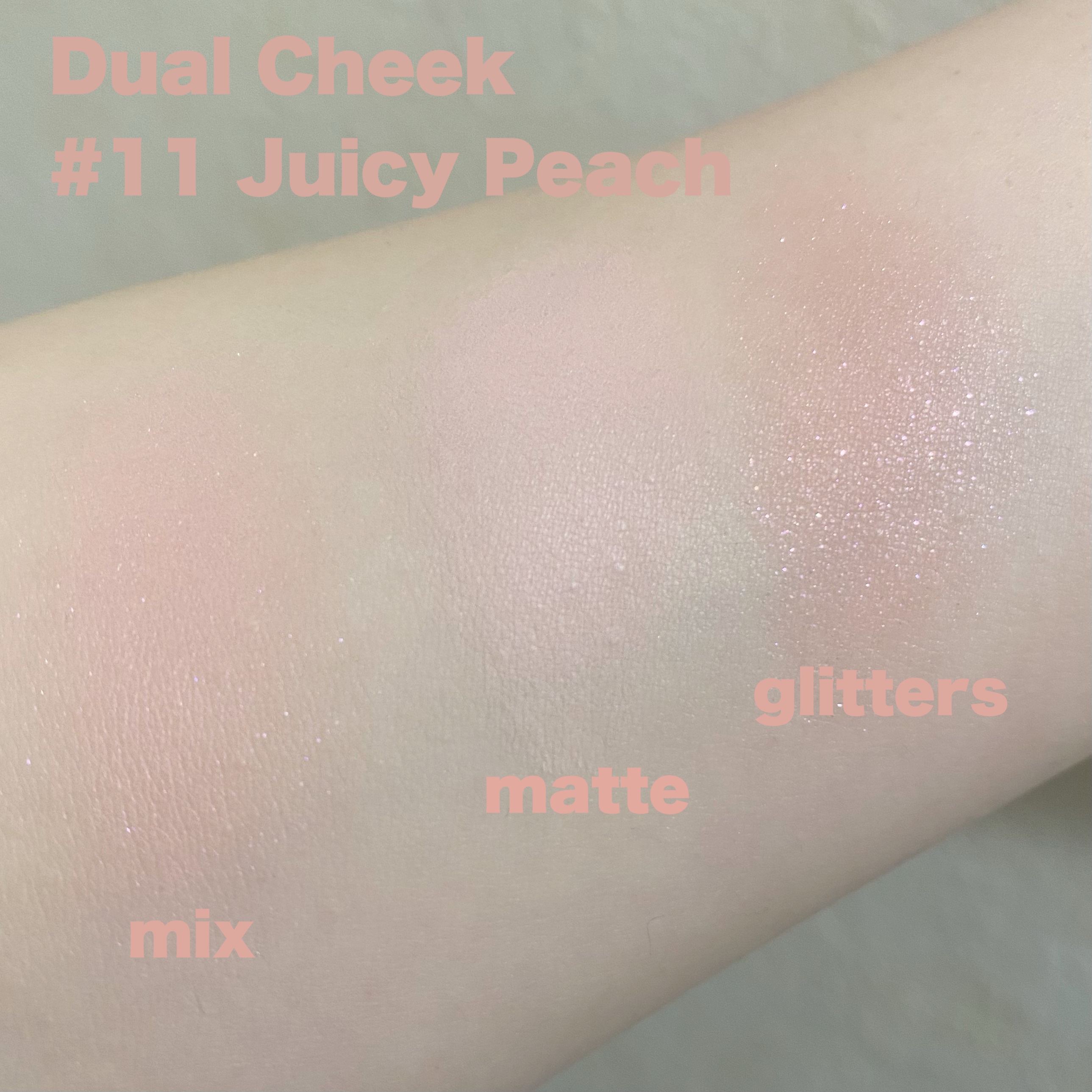 デュアルチーク 【新】11 ジューシーピーチ/2aN/パウダーチークを使ったクチコミ（3枚目）