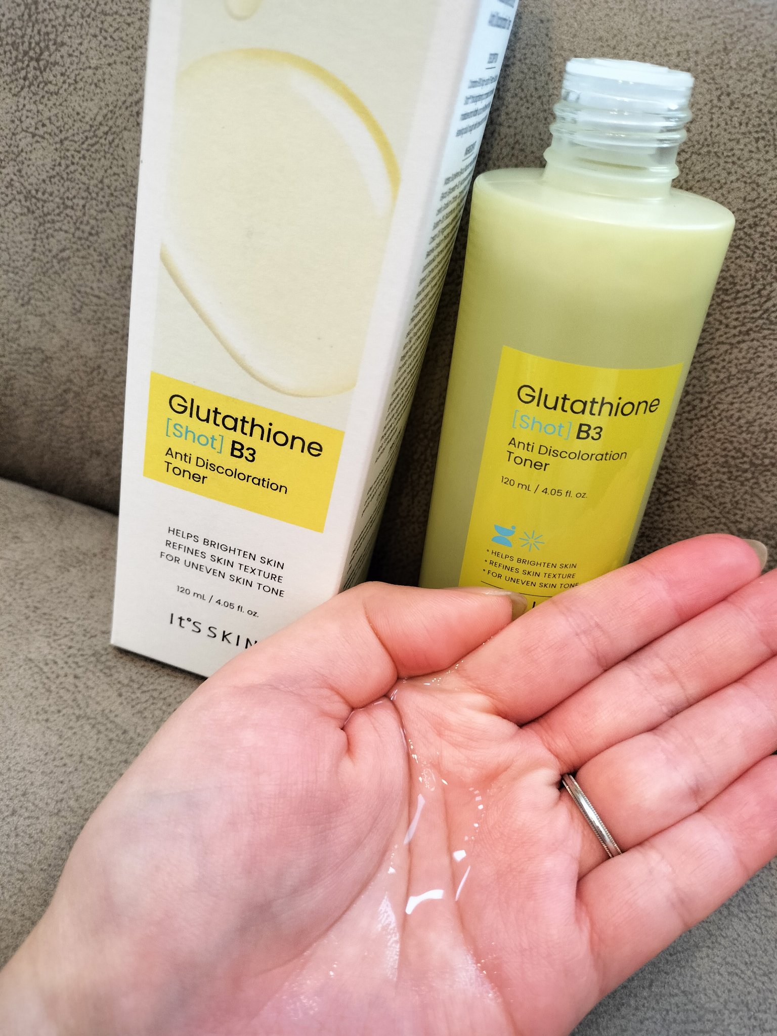 グルタチオンショットB3クリアトーントナー/It's skin/化粧水を使ったクチコミ（2枚目）