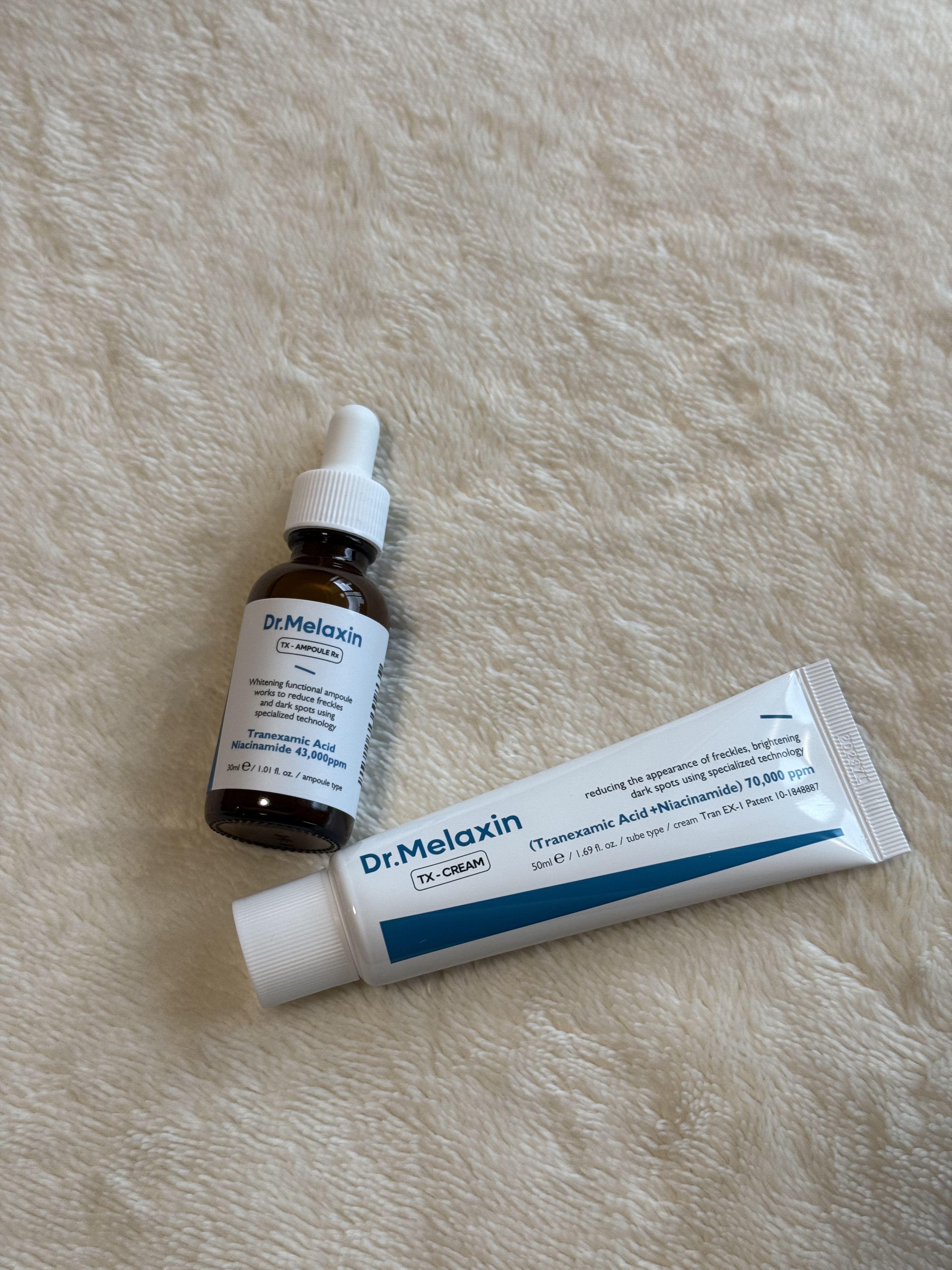 TXアンプルRX＋TXクリーム/Dr.Melaxin/スキンケアキットを使ったクチコミ（1枚目）