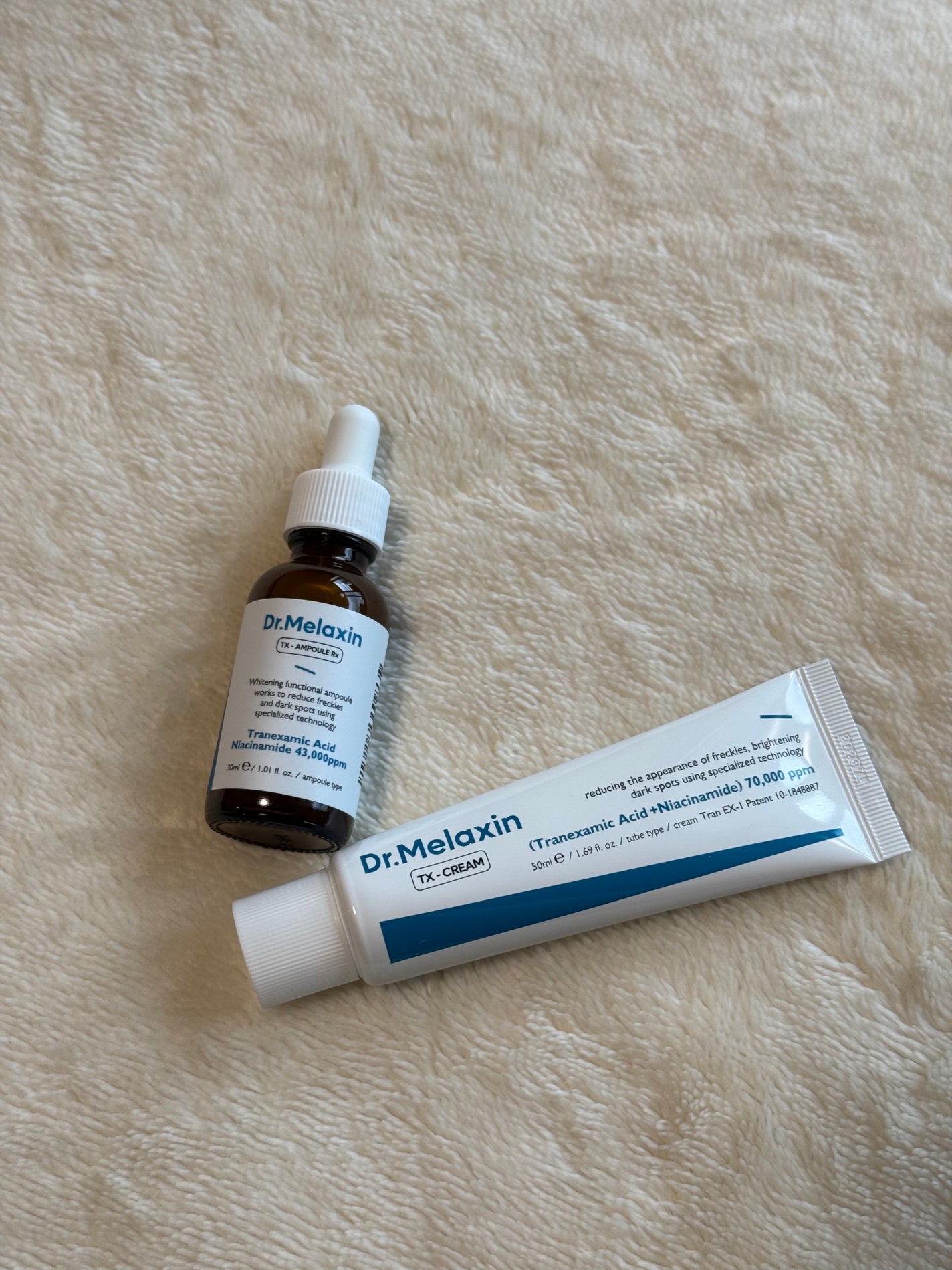 TXアンプルRX+TXクリーム/Dr.Melaxin/スキンケアキットを使ったクチコミ(1枚目)