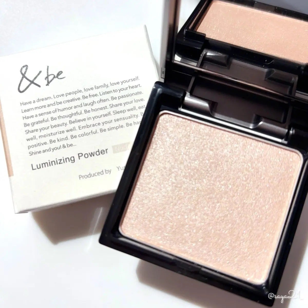 &be ルミナイジングパウダー/&be/パウダーハイライトを使ったクチコミ(1枚目)