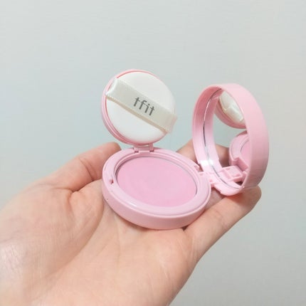 フラッフィーベルベットクッションチーク /TFIT/ジェル・クリームチークを使ったクチコミ(4枚目)