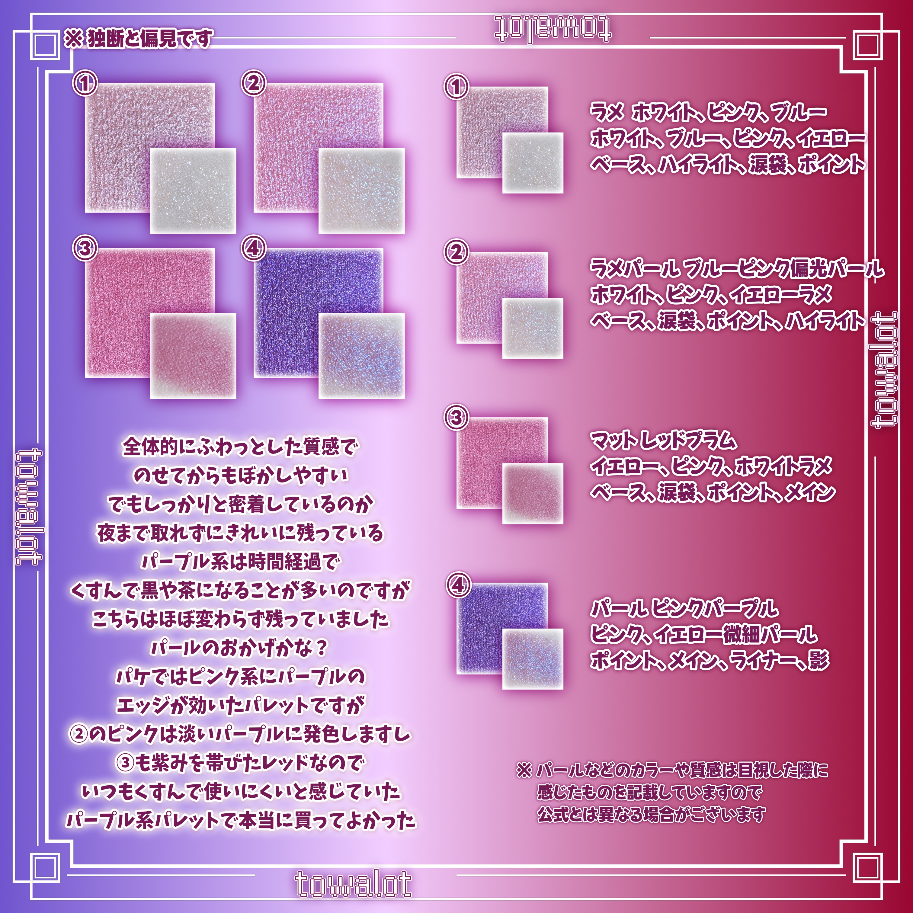 RMK シンクロマティック アイシャドウパレット/RMK/アイシャドウパレットを使ったクチコミ（3枚目）