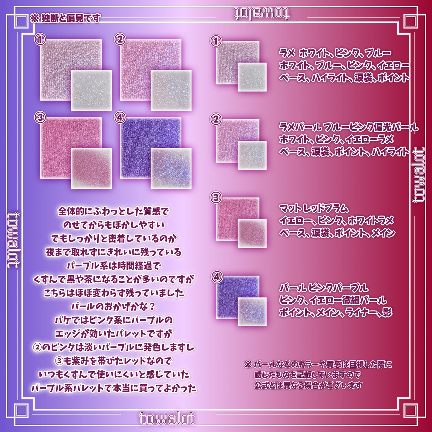 RMK シンクロマティック アイシャドウパレット/RMK/アイシャドウパレットを使ったクチコミ(3枚目)