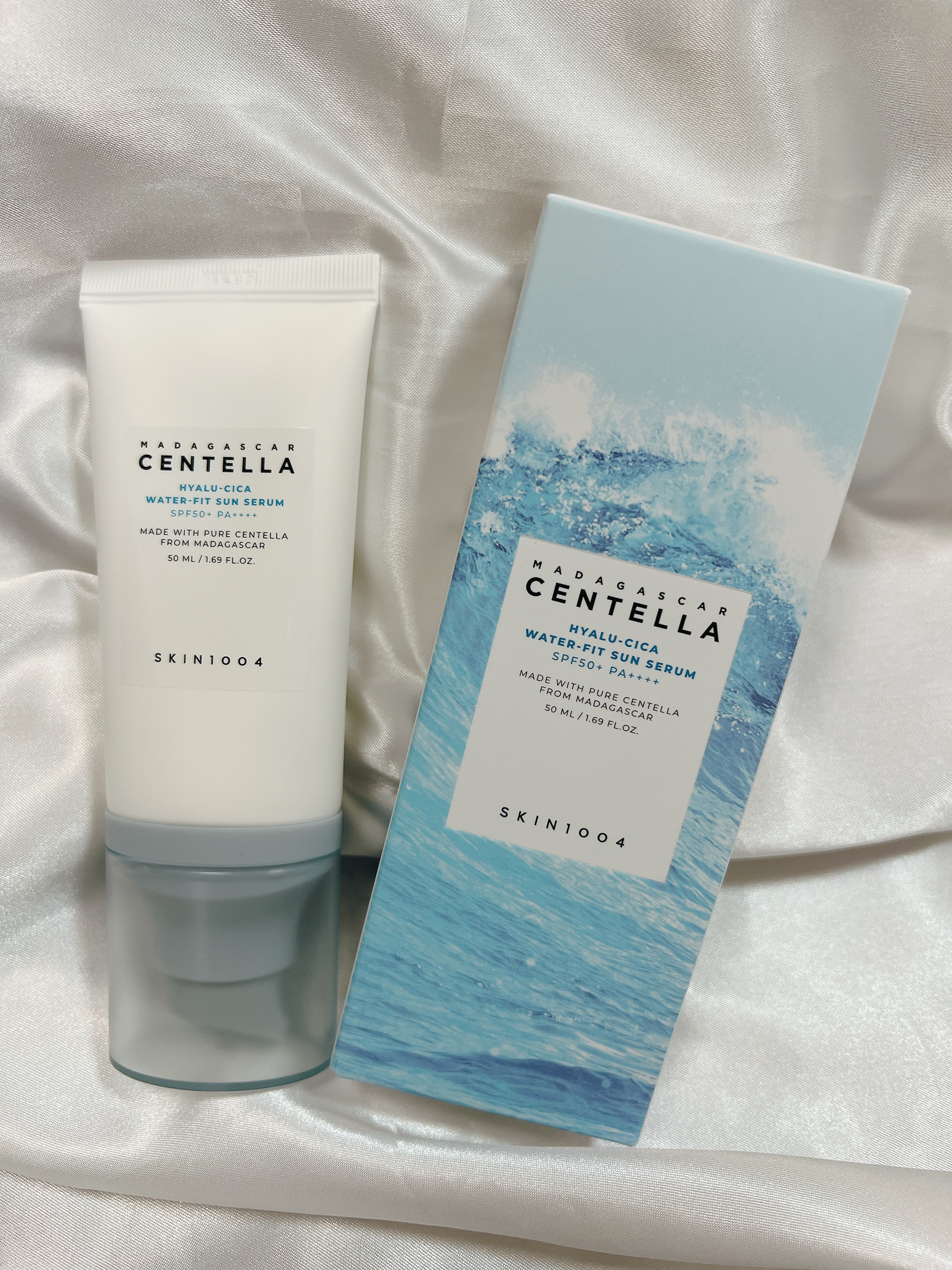 ヒアルーシカ ウォーターフィット サンセラム/SKIN1004/日焼け止めローションを使ったクチコミ（1枚目）