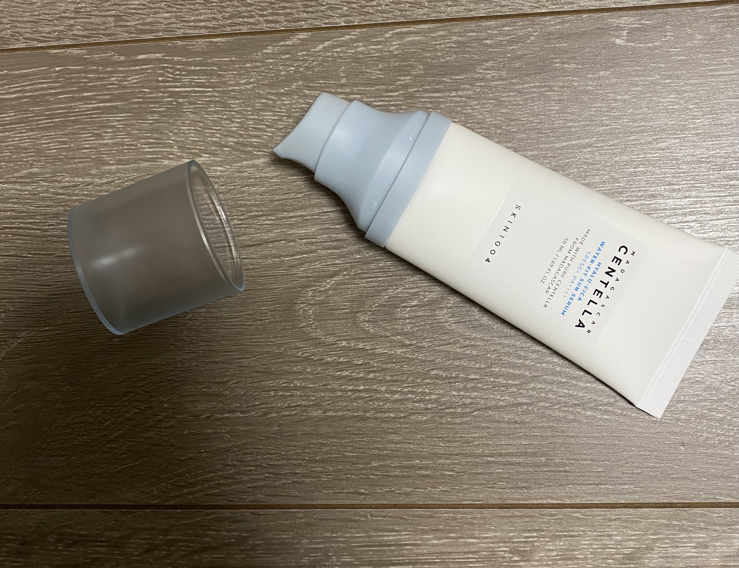 ヒアルーシカ ウォーターフィット サンセラム/SKIN1004/日焼け止めローションを使ったクチコミ（1枚目）