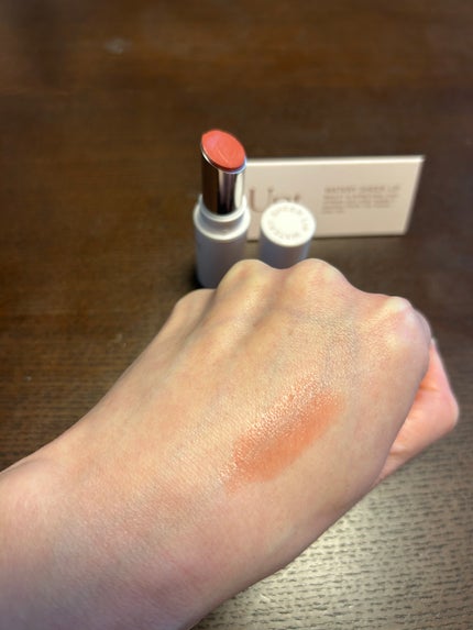 Upt WATERY SHEER LIP 04 taffy more(タフィーモア)/Upt/口紅を使ったクチコミ(2枚目)