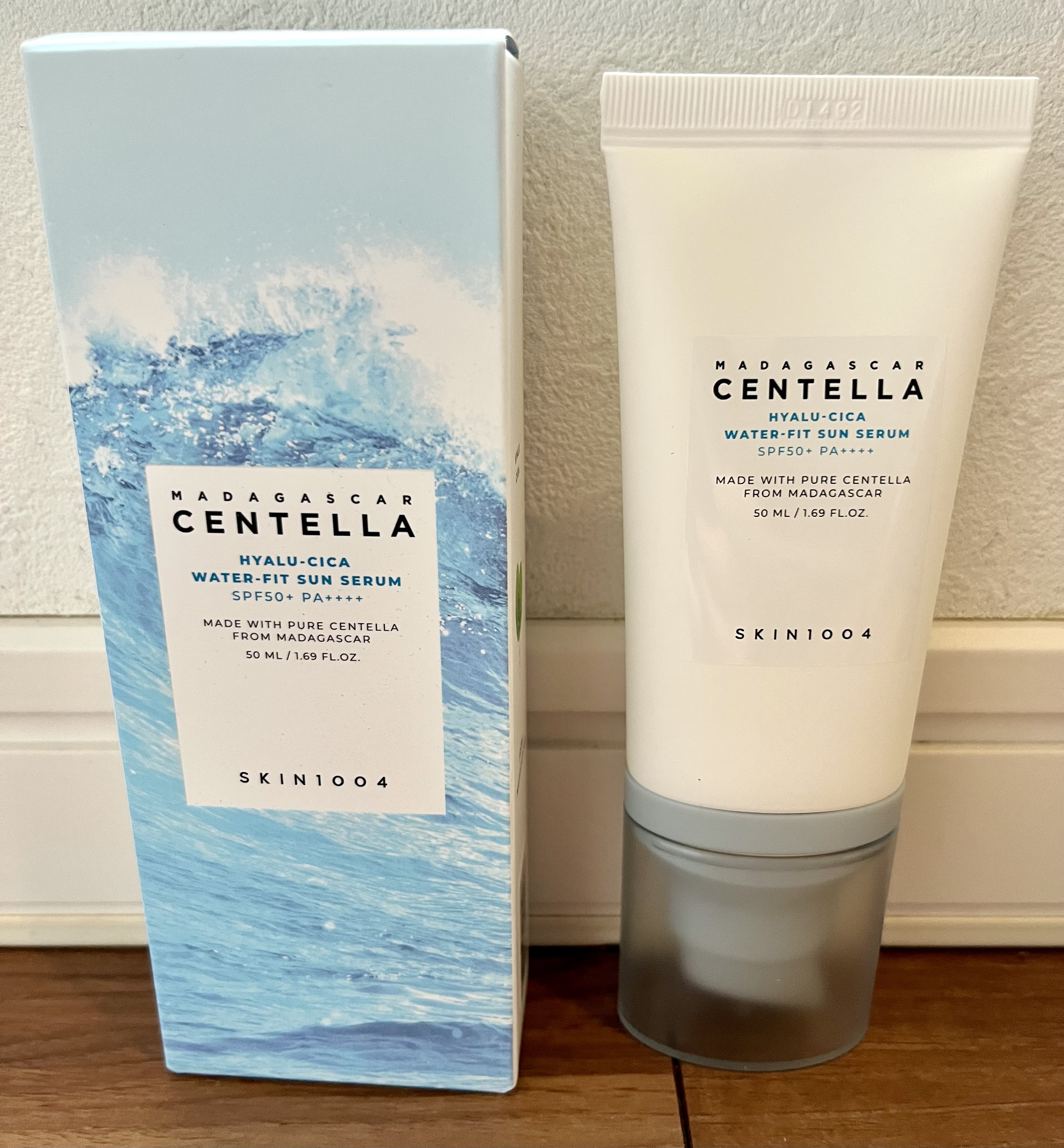 ヒアルーシカ ウォーターフィット サンセラム/SKIN1004/日焼け止めローションを使ったクチコミ（1枚目）