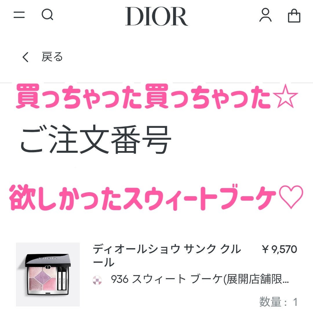 ディオールショウ サンク クルール/Dior/アイシャドウを使ったクチコミ(1枚目)
