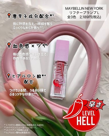 リフタープランプ/MAYBELLINE NEW YORK/リップグロスを使ったクチコミ(2枚目)
