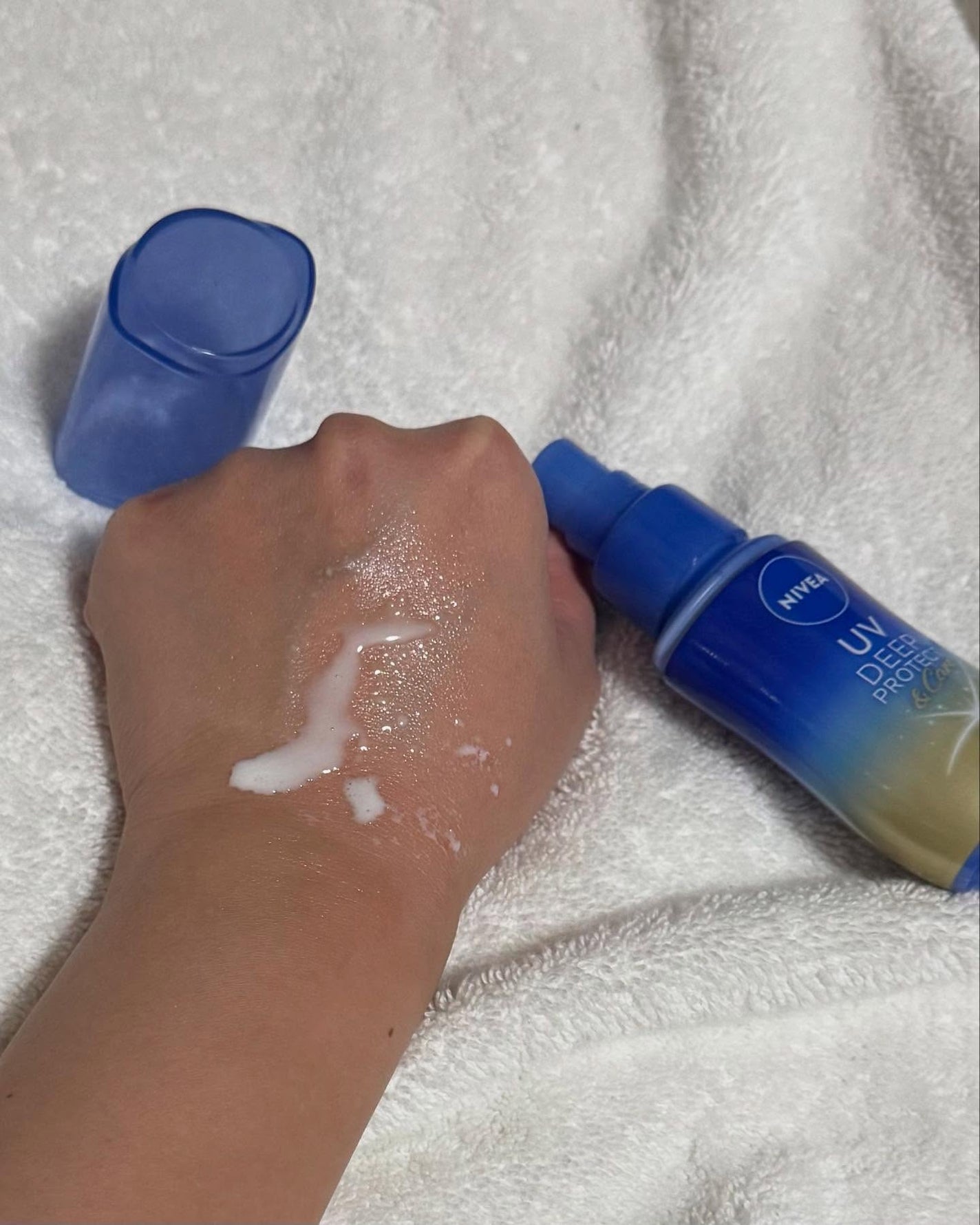 ニベアUV ディーププロテクト&ケア ミルクミスト/ニベア/日焼け止めミスト・スプレーを使ったクチコミ(10枚目)