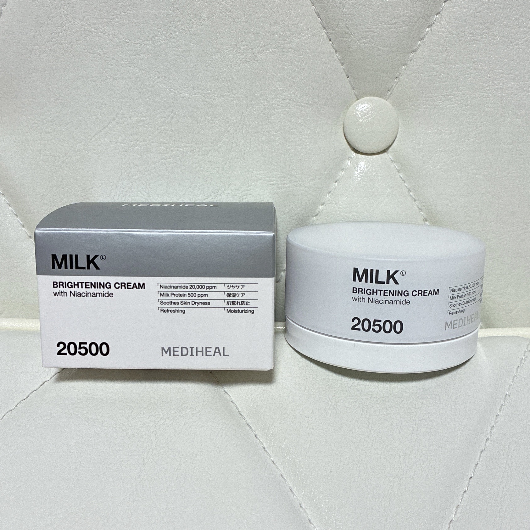 ミルクブライトニングクリーム/MEDIHEAL/フェイスクリームを使ったクチコミ（2枚目）