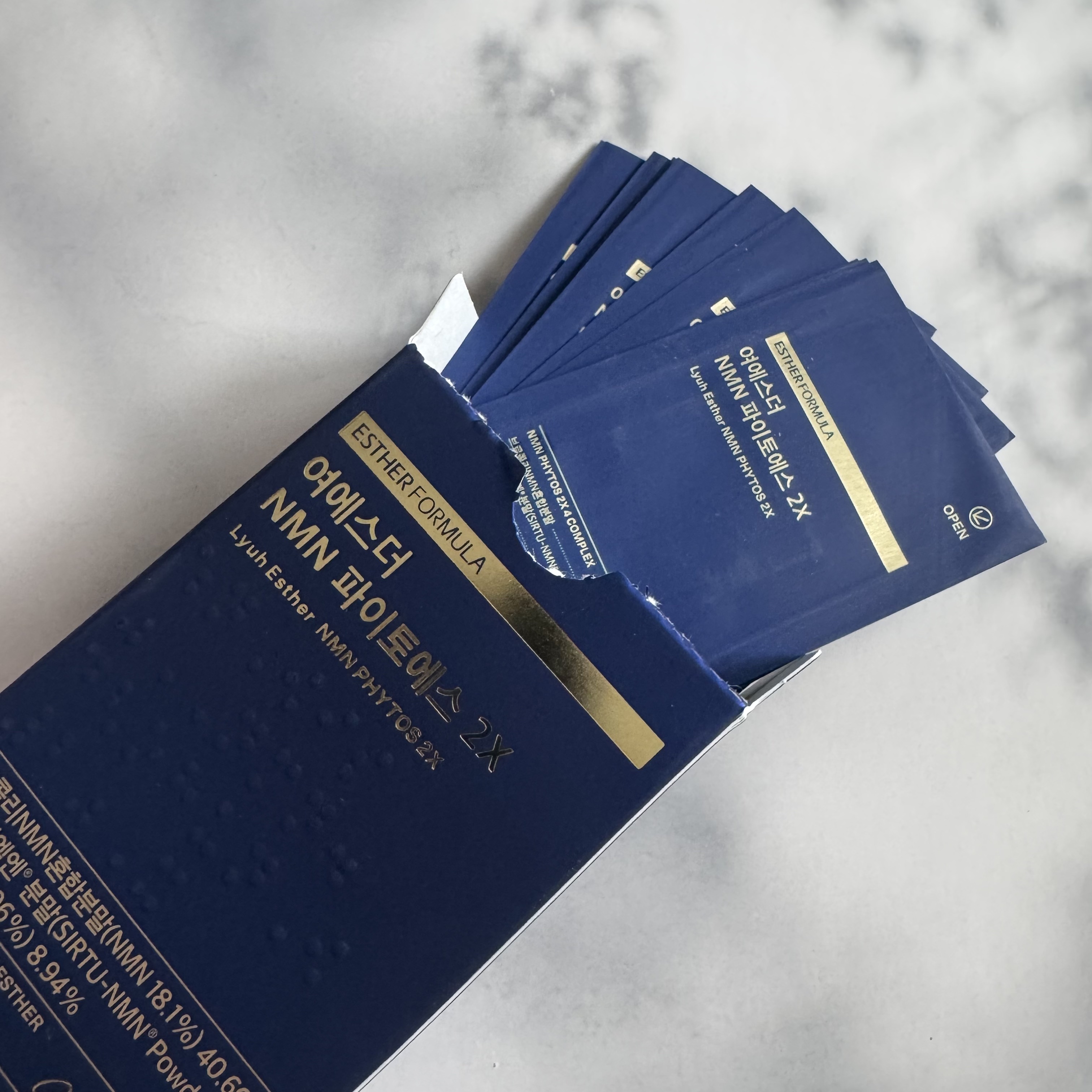 ヨエスター植物性NMNフィトエス２Xフィルム/ESTHER FORMULA/美容サプリメントを使ったクチコミ（2枚目）