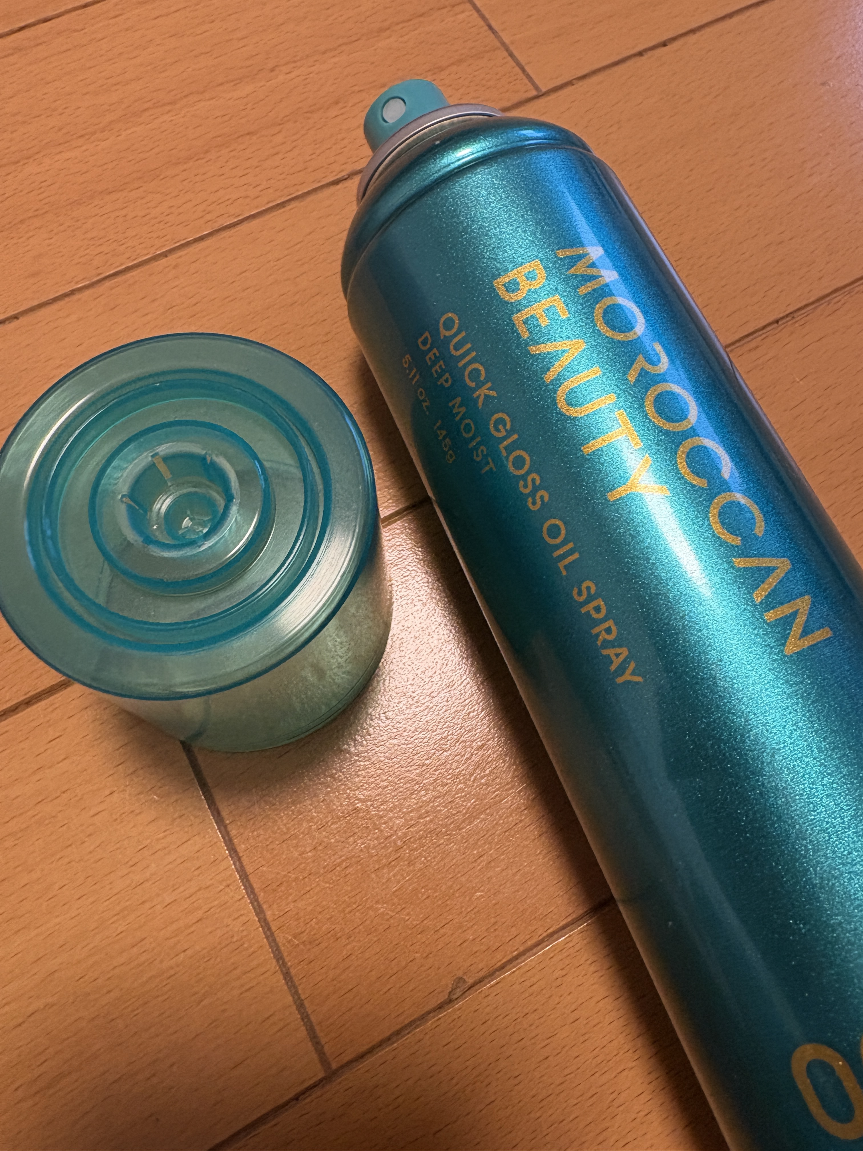 モロッカンビューティ ディープモイスト クイックグロス オイルスプレー/モロッカンビューティ/ヘアスプレーを使ったクチコミ（1枚目）