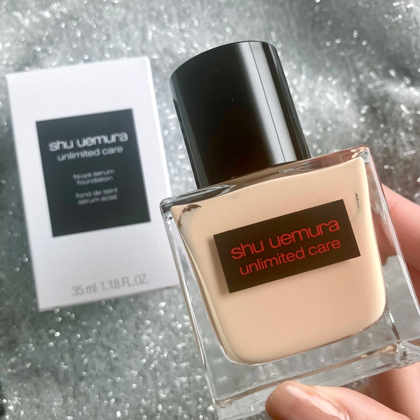 アンリミテッド ケア ツヤ セラム ファンデーション/shu uemura/リキッドファンデーションを使ったクチコミ(4枚目)