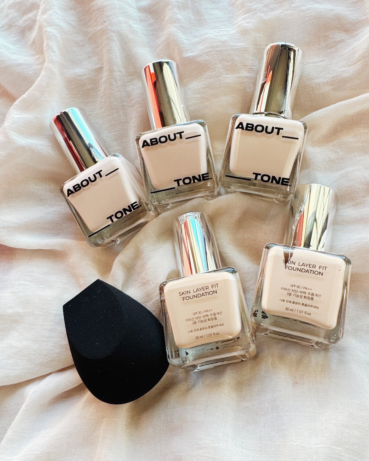 スキンレイヤーフィットファンデーション/ABOUT TONE/リキッドファンデーションを使ったクチコミ(4枚目)
